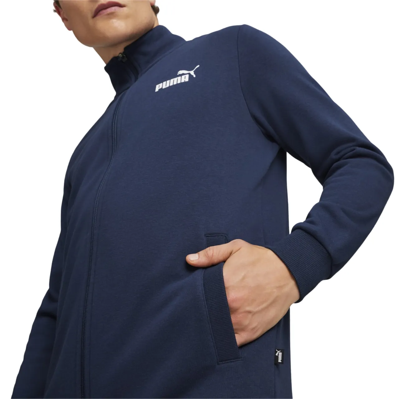 Puma Men's tracksuit in brushed cotton Clean Sweat Suit TR 585840-14 blue