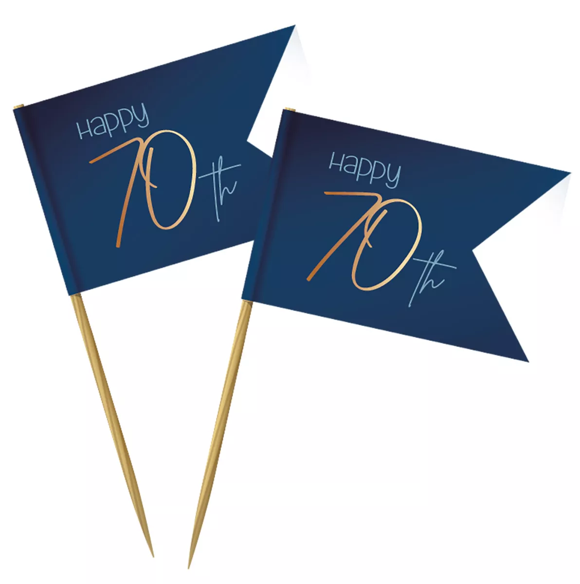 Raccoglitore per festa per 70 anni 36 pezzi Elegante blu