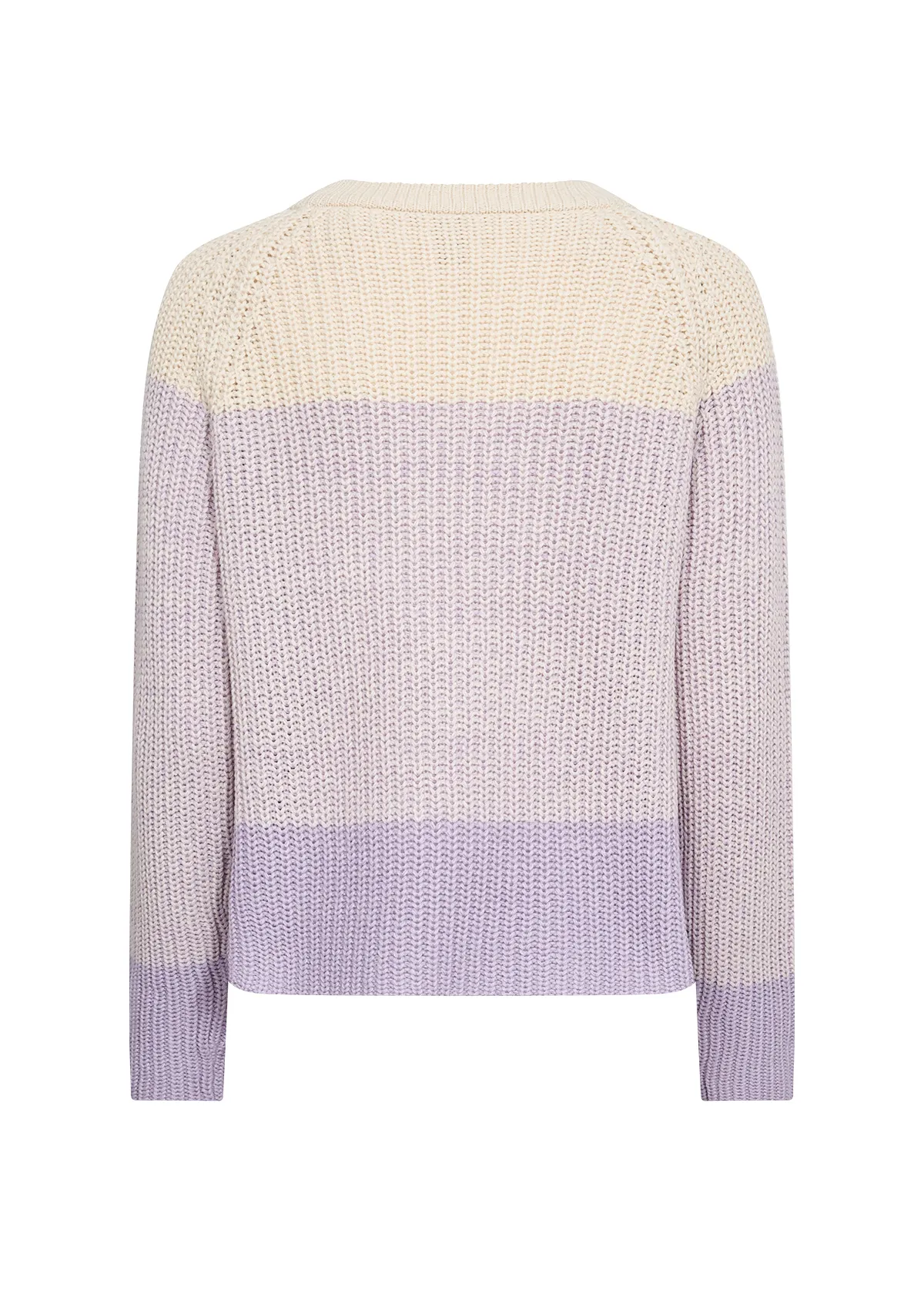 Remone Stripe 25: Pullover Femminile in Caldo Blend di Cotone ed Acrilico – Fantasia a Righe in Sfumature di Lilla e Viola