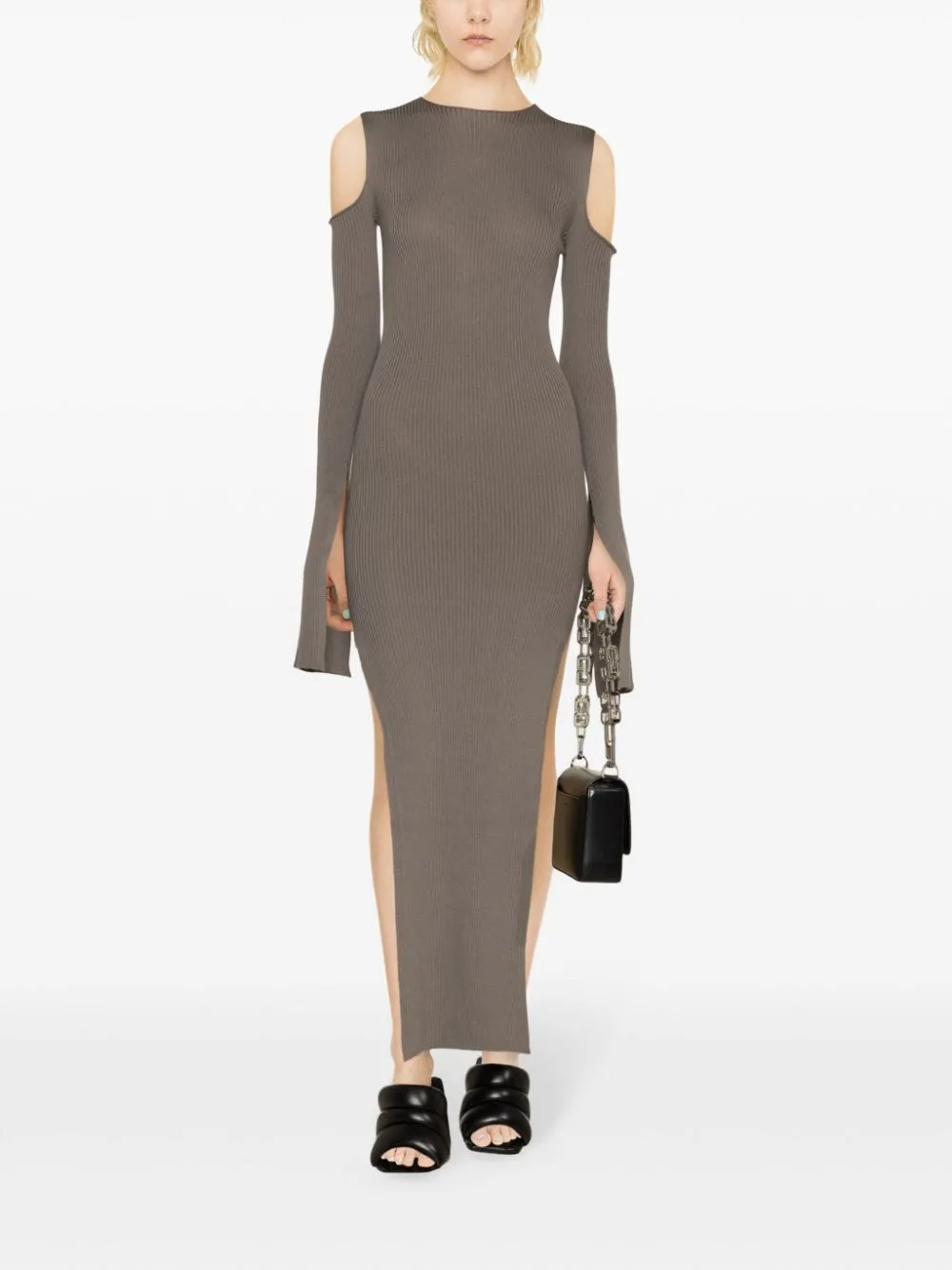   Rick Owens  Abito aderente a costine  