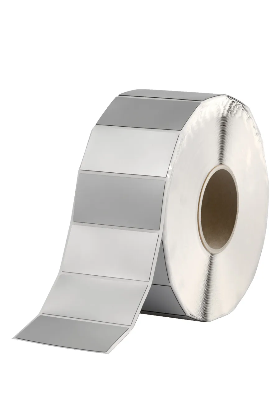 Rotolo di etichette adesive HellermannTyton L. 27mm x H. 12.5mm, conf da 1000, col. Argento