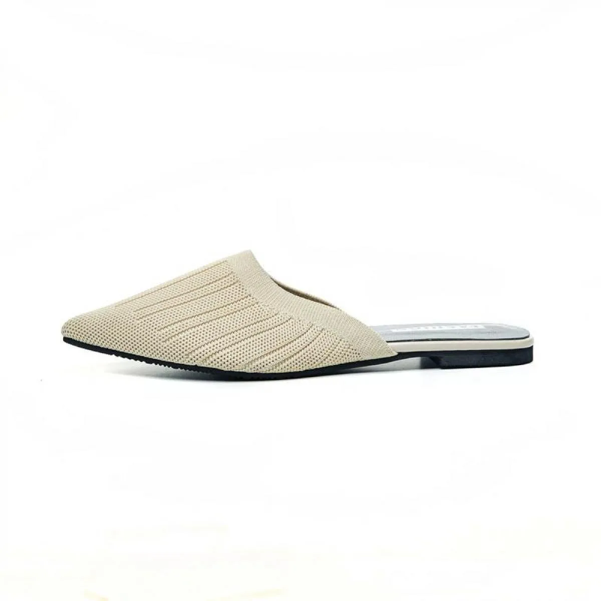 Scarpe basse a punta Scarpe con tacco Scarpe da donna Scarpe estive Sandali Ciabatte elastiche traspiranti lavorate a maglia Sha