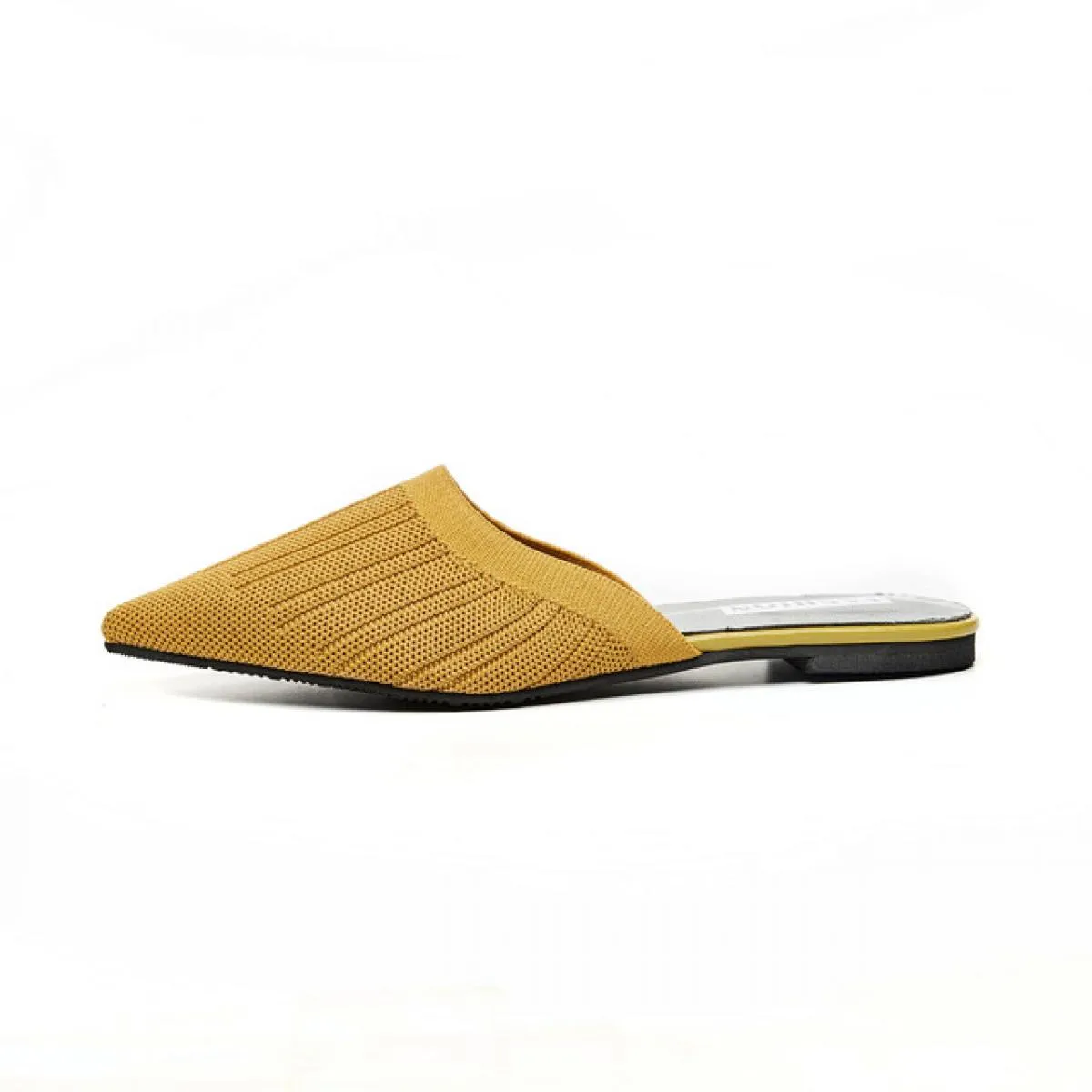 Scarpe basse a punta Scarpe con tacco Scarpe da donna Scarpe estive Sandali Ciabatte elastiche traspiranti lavorate a maglia Sha