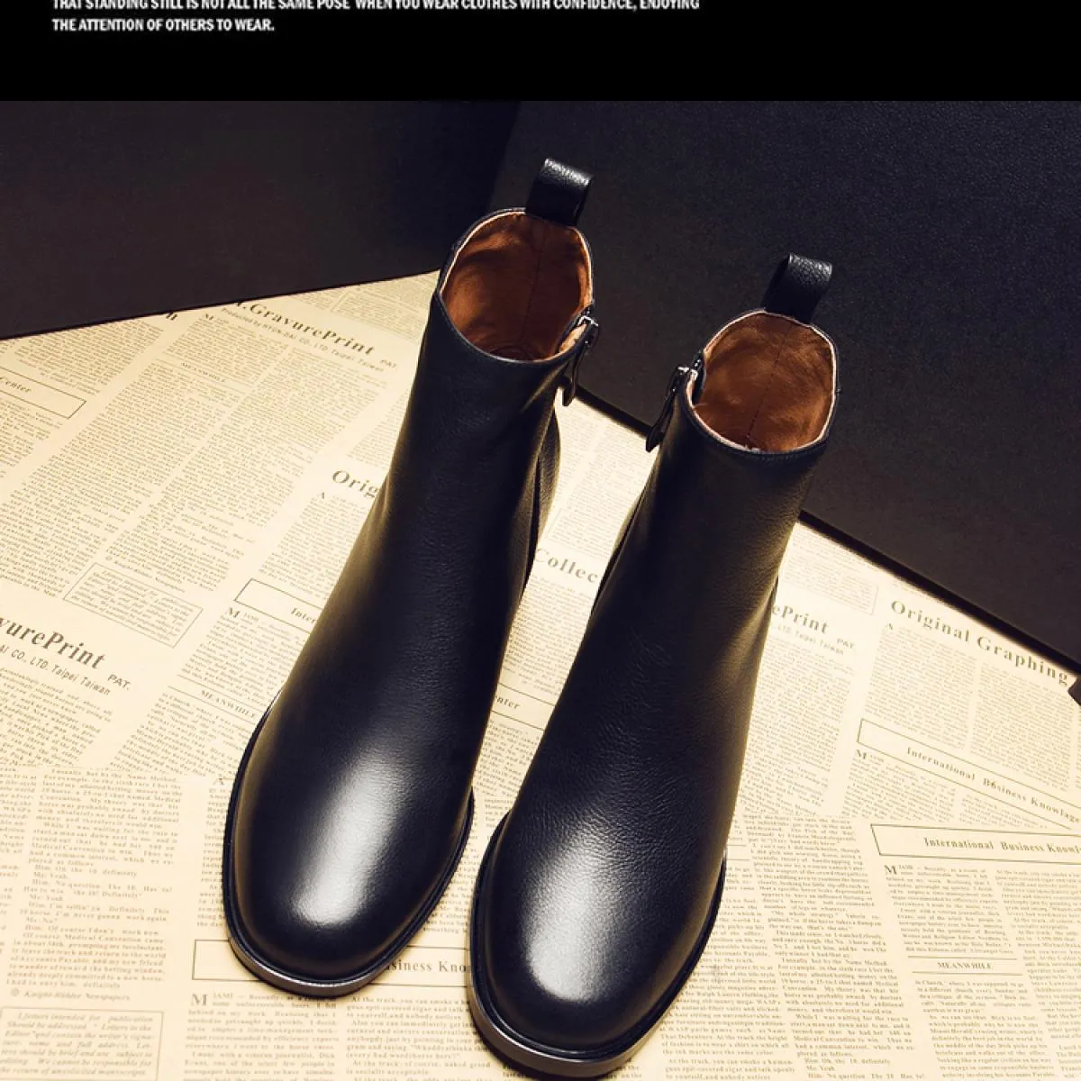 Scarpe da donna in vera pelle di moda di lusso stivali con tacco alto spessi stivaletti con punta a punta da donna corti Botas Z