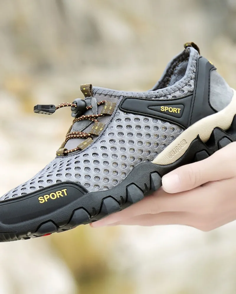 Scarpe da ginnastica casual da uomo estive Scarpe in rete traspirante Scarpe da trekking allaperto antiscivolo da uomo Scarpe d