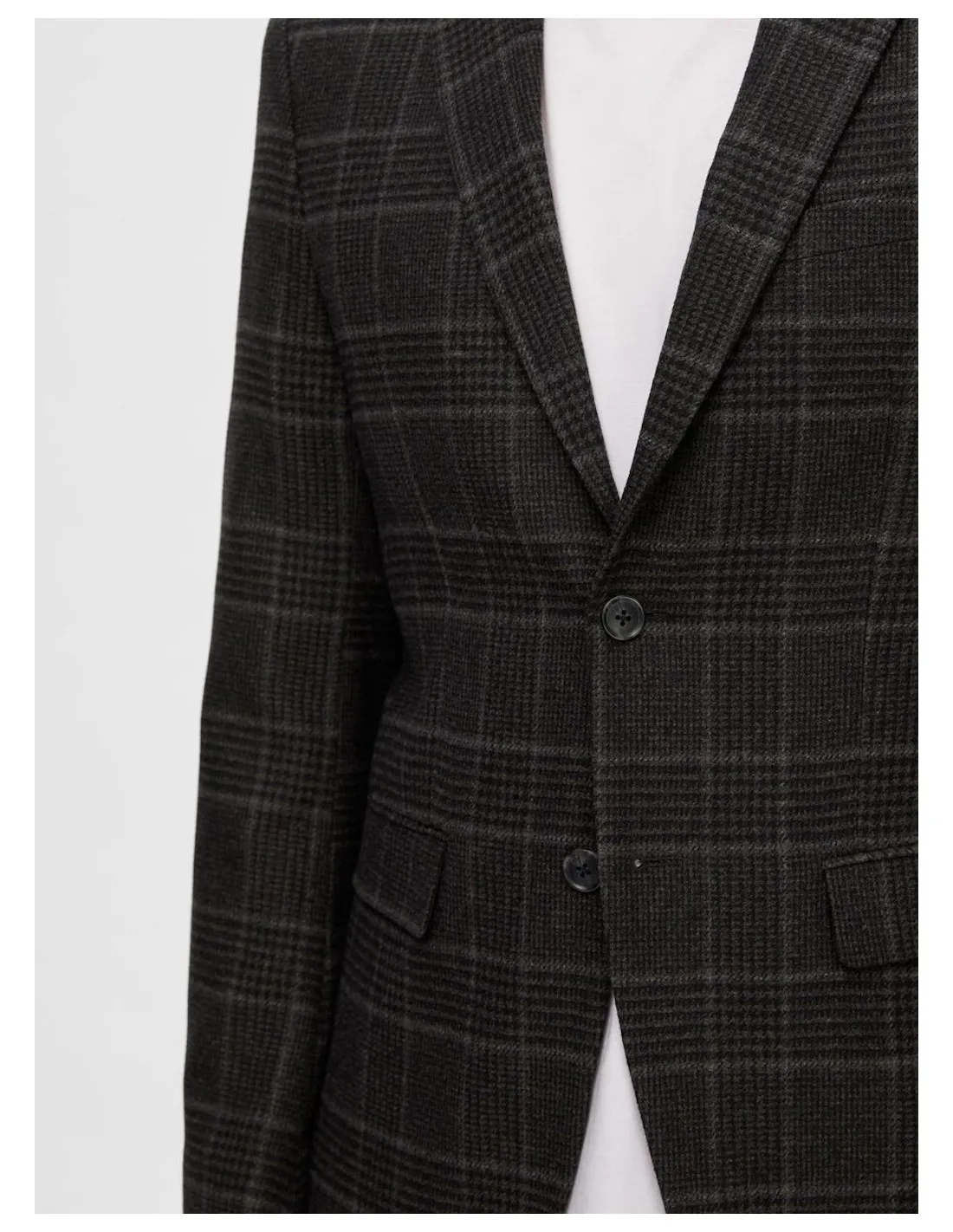SELECTED BLAZER UOMO,SLHSLIM-ELI CHECK WOOL BLZ B