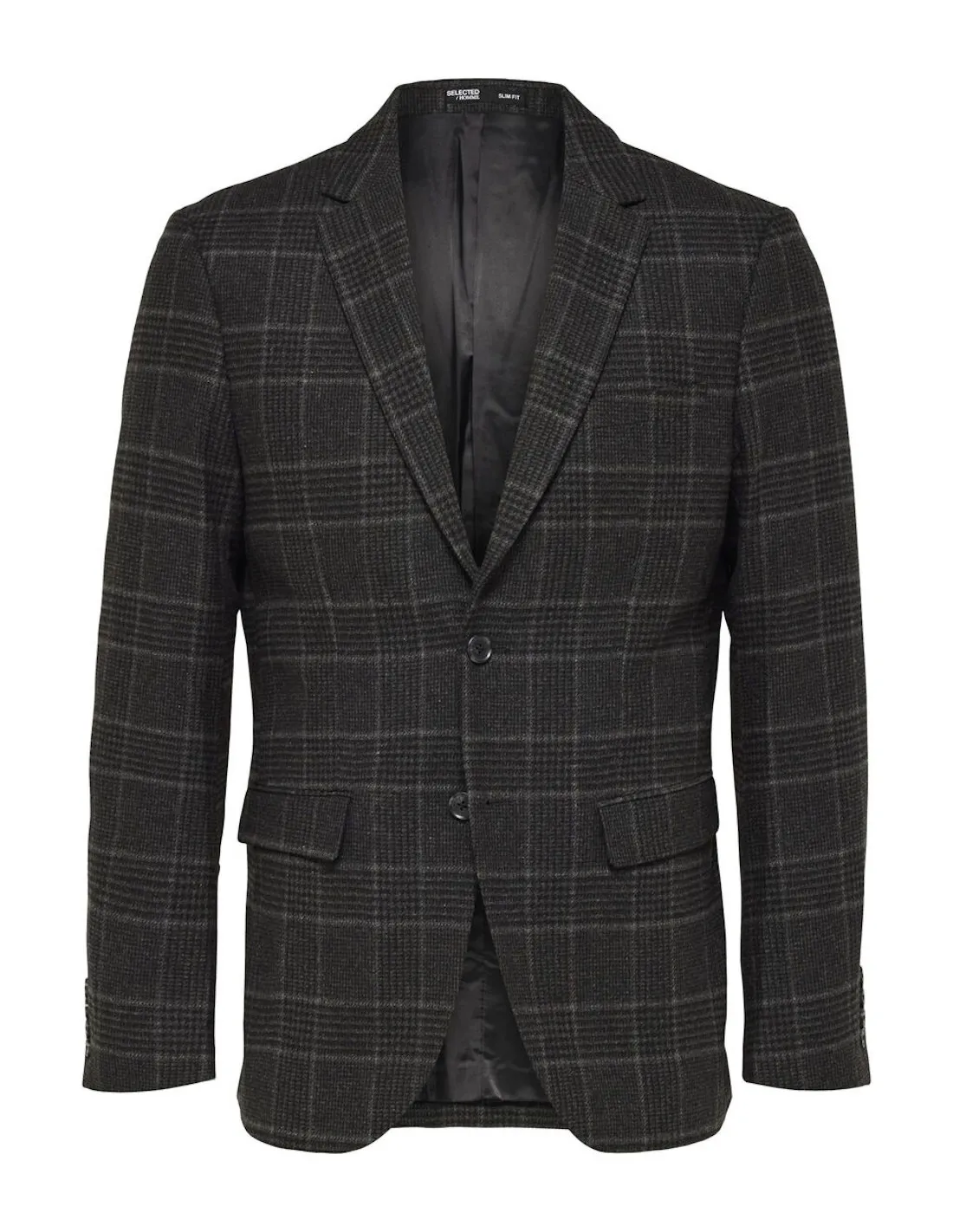 SELECTED BLAZER UOMO,SLHSLIM-ELI CHECK WOOL BLZ B