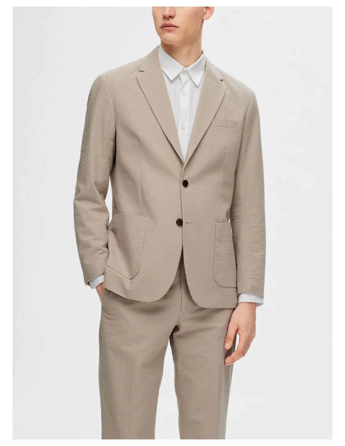 SELECTED GIACCA UOMO SLHREG-SMITH SEERSUCKER BLZ