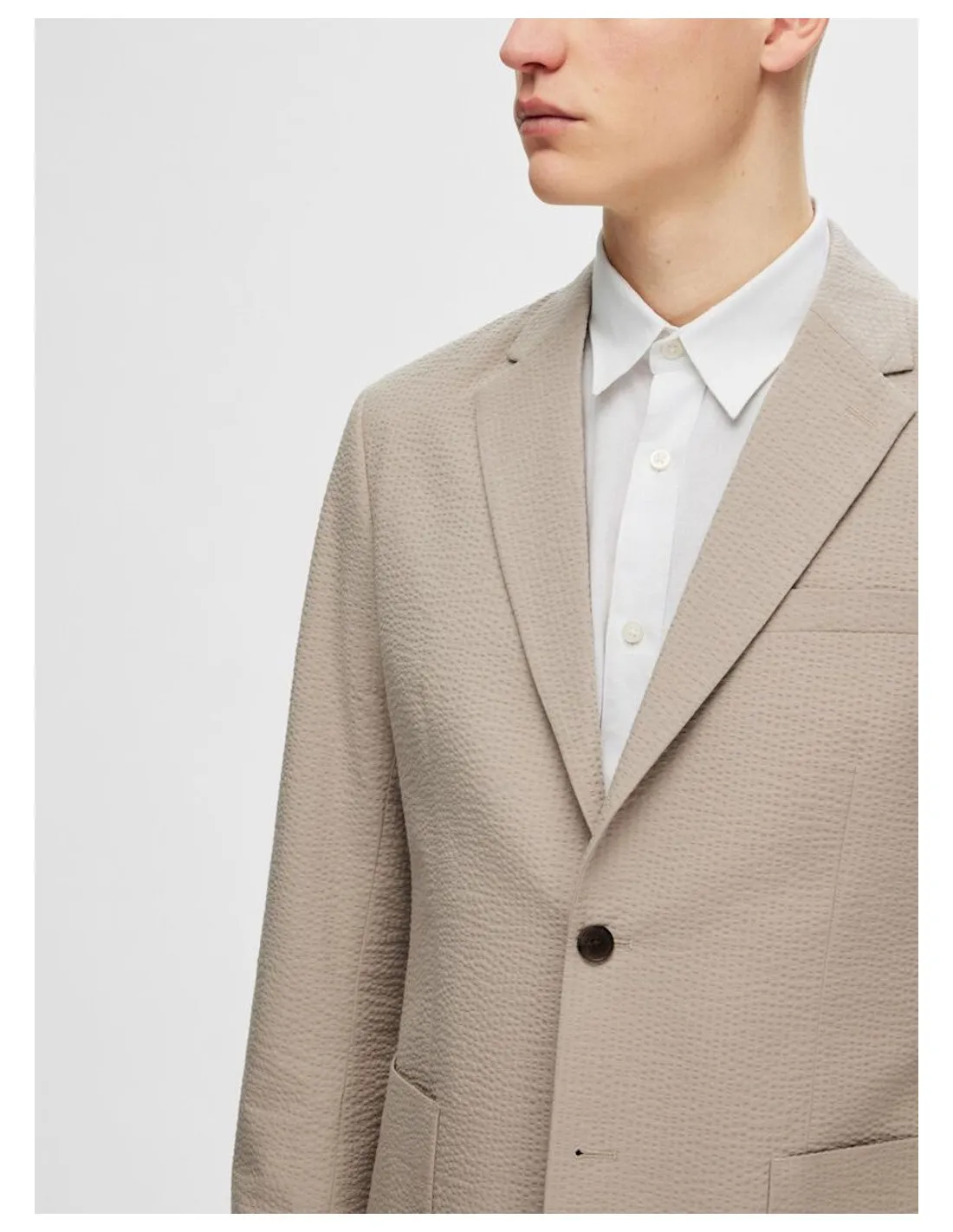 SELECTED GIACCA UOMO SLHREG-SMITH SEERSUCKER BLZ