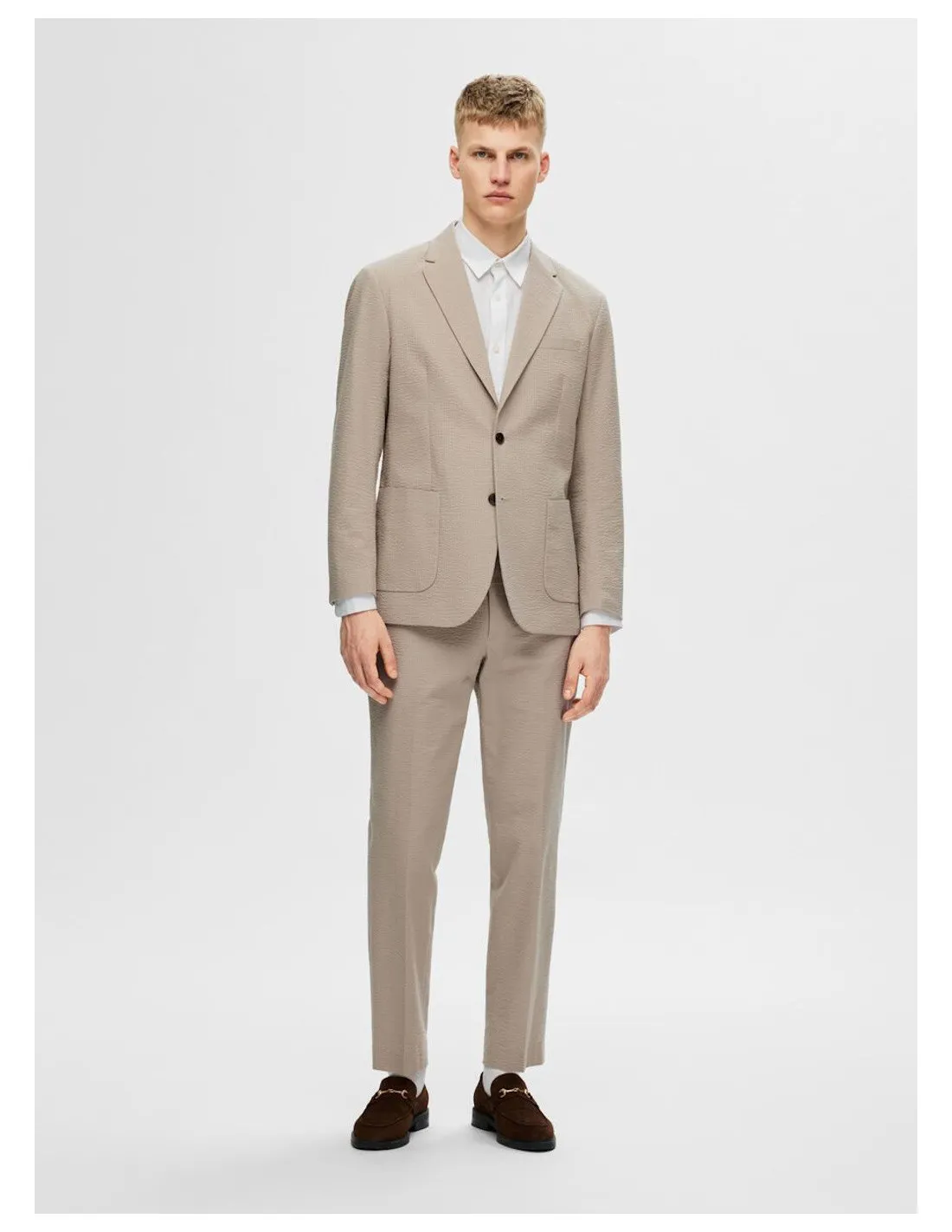 SELECTED GIACCA UOMO SLHREG-SMITH SEERSUCKER BLZ