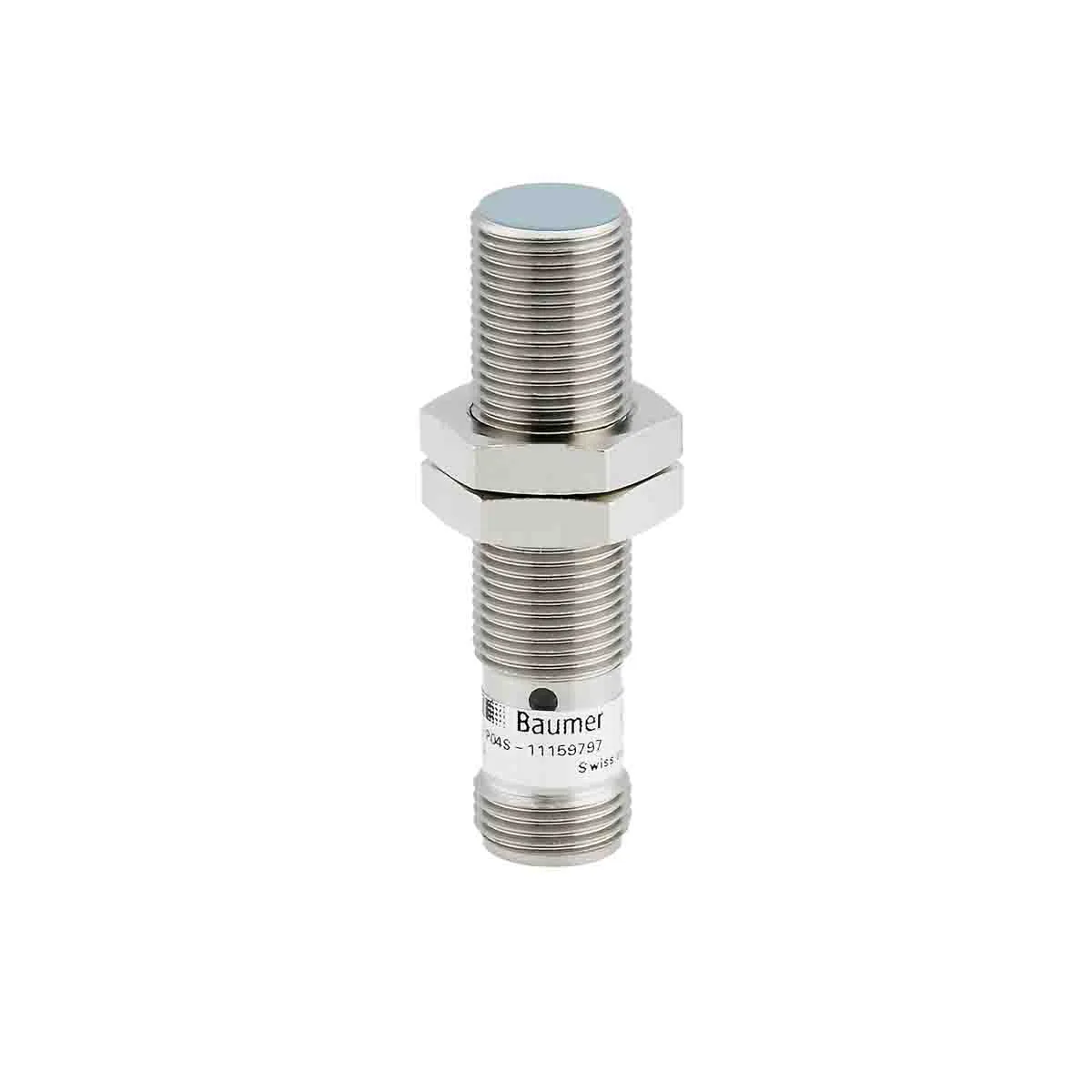 Sensore di prossimità Cilindro filettato Baumer, M12, rilevamento 6 mm, 8→ 36 V cc