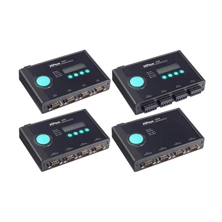 Server per dispositivi MOXA, 4 porte Ethernet, 4 porte seriali, RS232, RS422, RS485, 921.6KBPS max