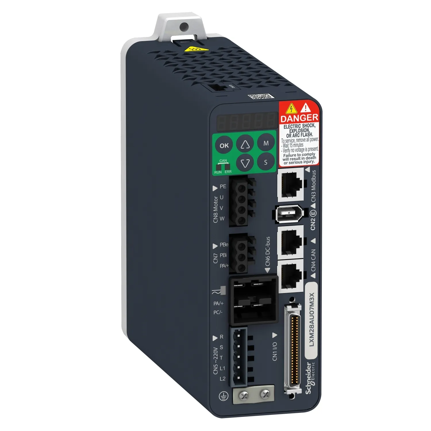 Servocomando Schneider Electric, Feedback dell'encoder, movimento, 1 fase, 100 W, 220 V, 1,2 A