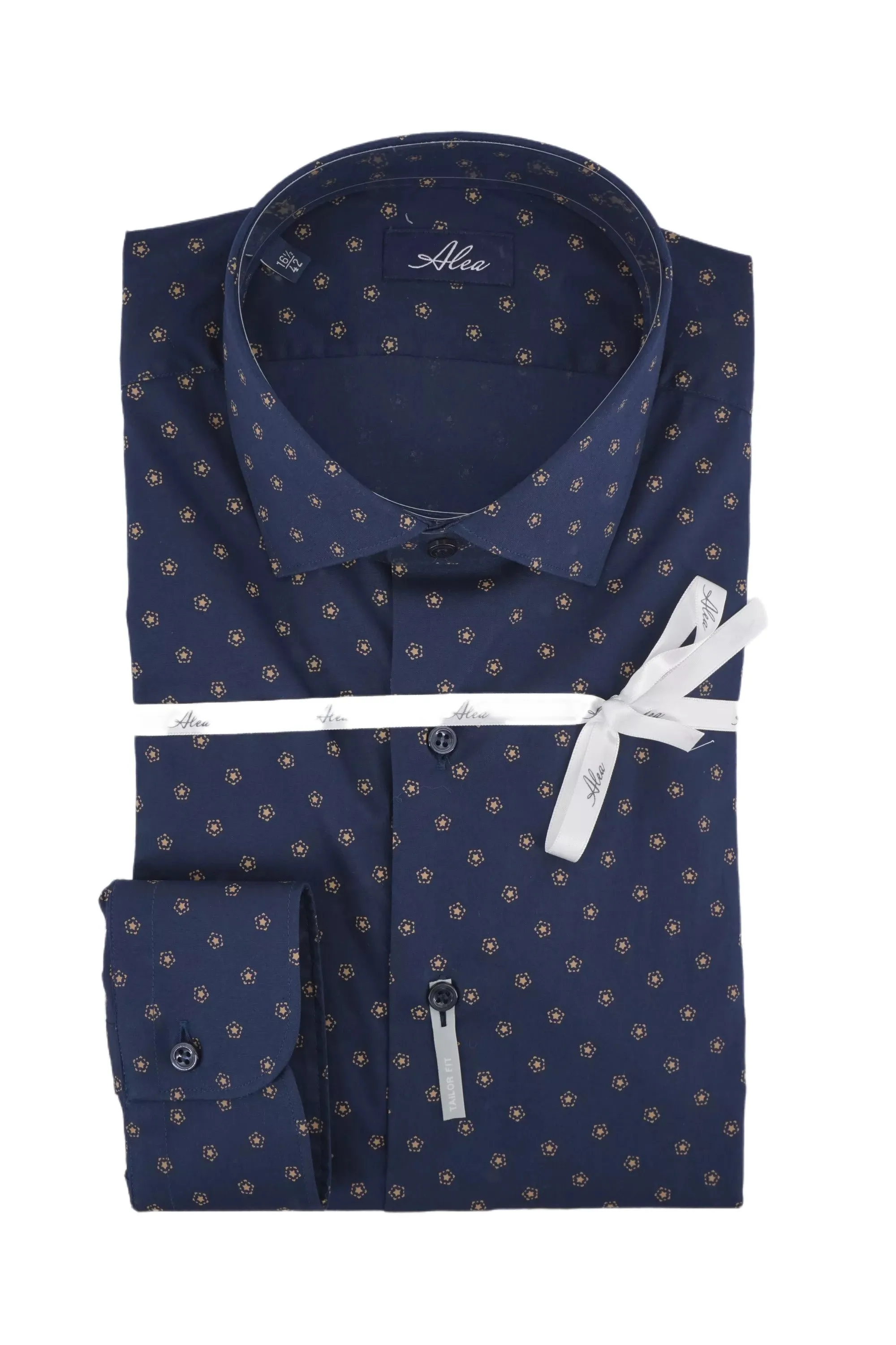 Shirt with Alea Pattern / Blue