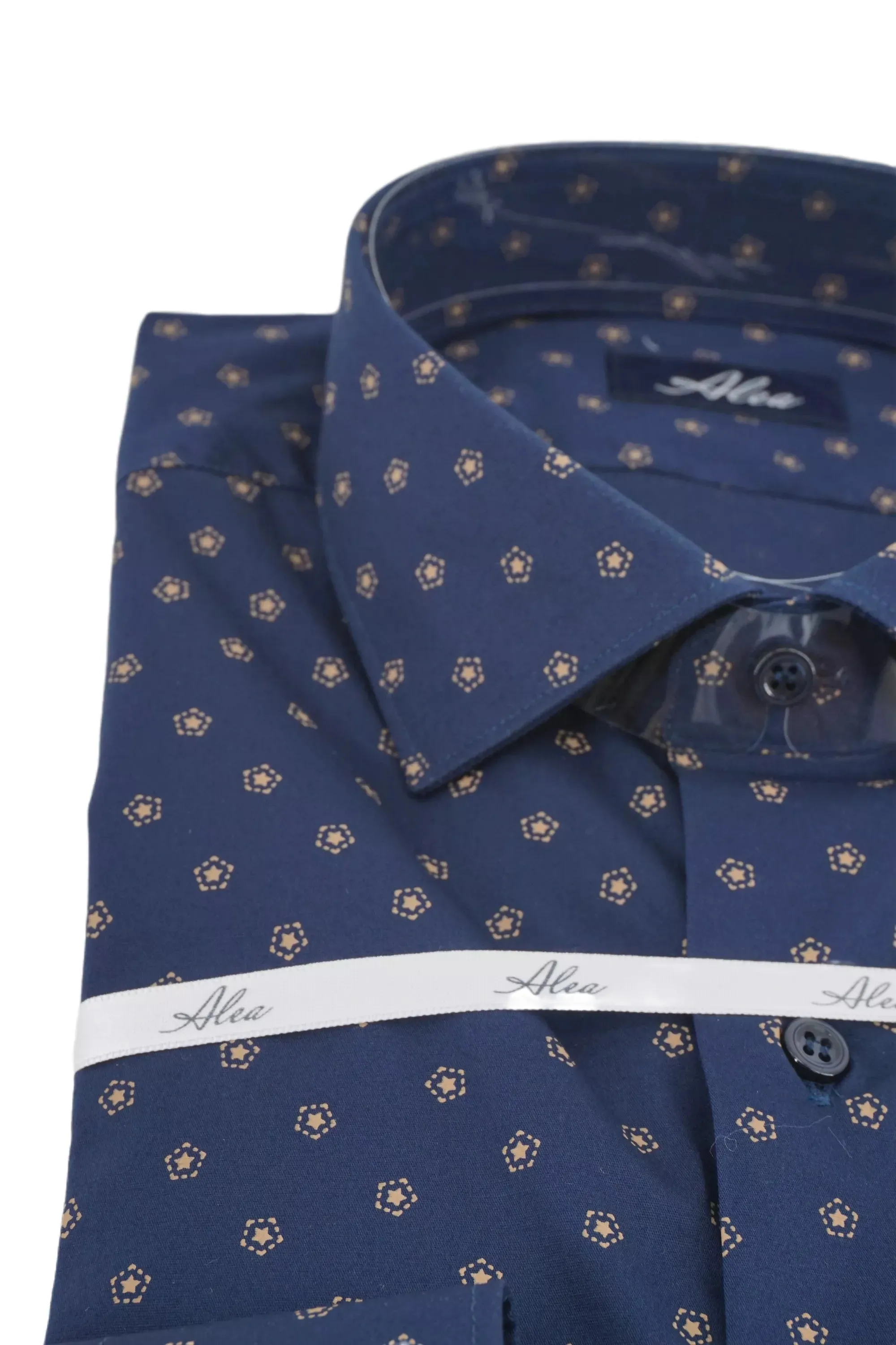 Shirt with Alea Pattern / Blue