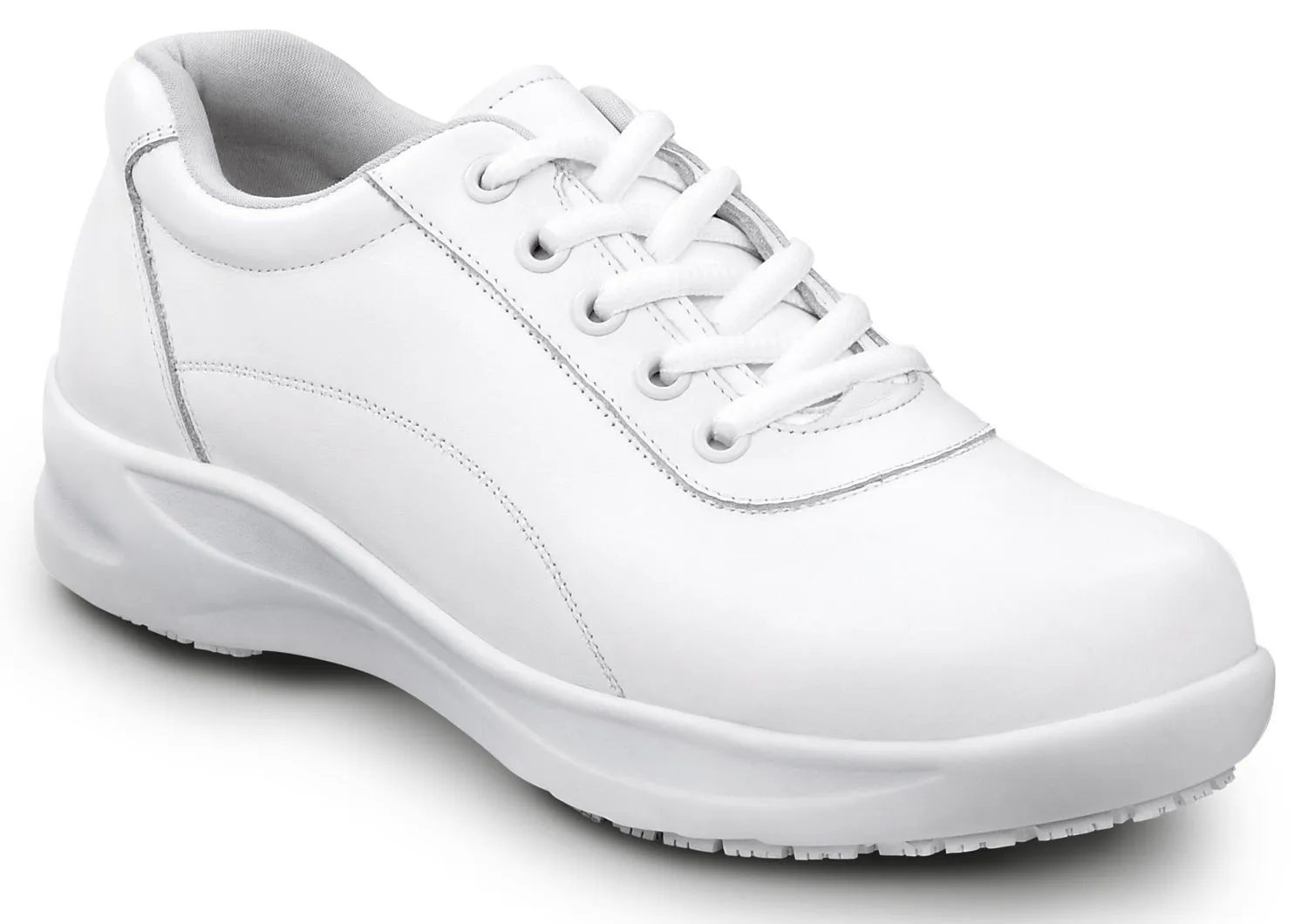SR MAX  Abilene, Women's, White, Casual Oxford Style, MaxTRAX Slip Resistant, Soft Toe Work Shoe
