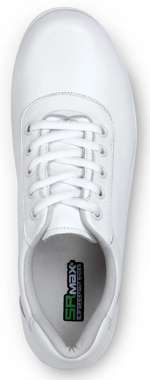 SR MAX  Abilene, Women's, White, Casual Oxford Style, MaxTRAX Slip Resistant, Soft Toe Work Shoe
