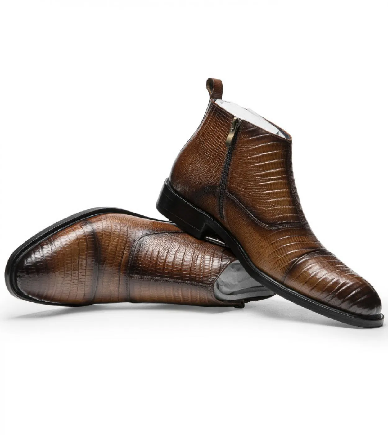 Stivaletto Chelsea alla caviglia italiano di lusso da uomo in vera pelle 2023 nuovo stile moda modello coccodrillo uomo abito da