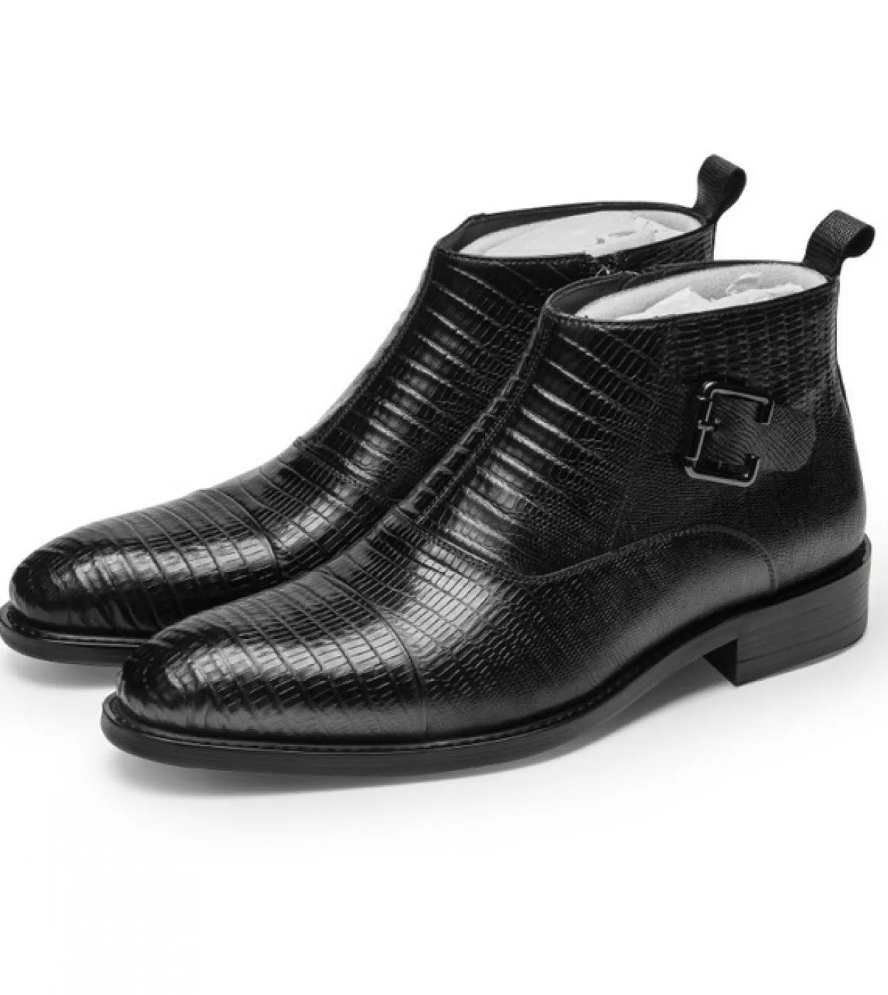 Stivaletto Chelsea alla caviglia italiano di lusso da uomo in vera pelle 2023 nuovo stile moda modello coccodrillo uomo abito da