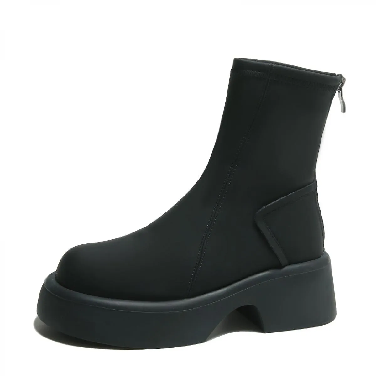 Stivali Chelsea da donna Scarpe da neve invernali Tacco medio Goth 2023 Nuovi stivali casual Stivali da moto Gladiatore Moda Pun