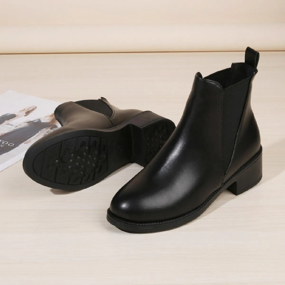 Stivali Chelsea Donna Caviglia Fad Chunky Goth Scarpe con tacco medio Stivali da moto 2023 Nuovo Inverno Casual Gladiatore di sp