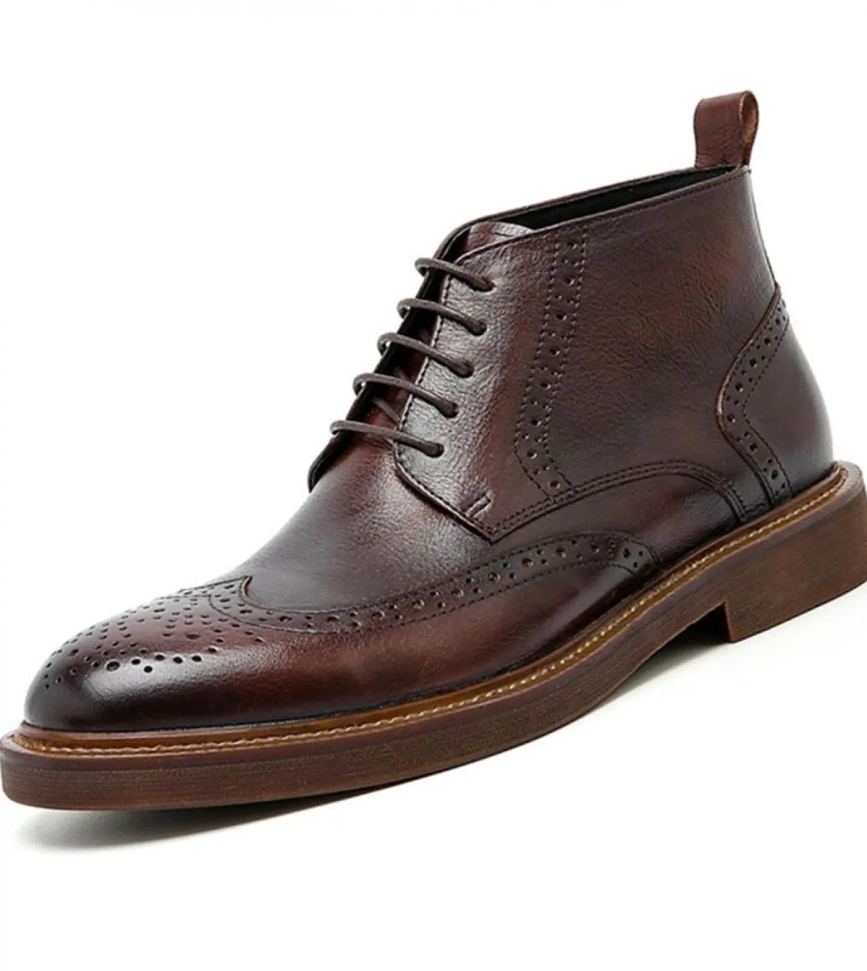 Stivali Chelsea in vera pelle Scarpe invernali da uomo di lusso da uomo Stivali in pizzo da uomo Stivali da uomo