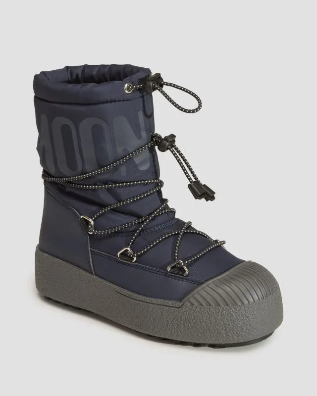 Stivali da neve da bambino Moon Boot Jtrack Polar Blu