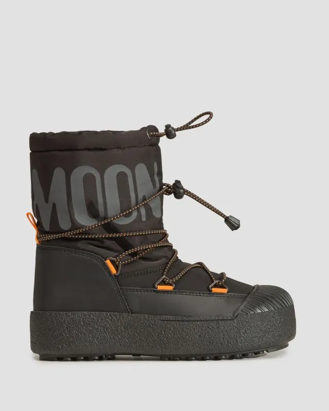 Stivali da neve da bambino Moon Boot Jtrack Polar Neri