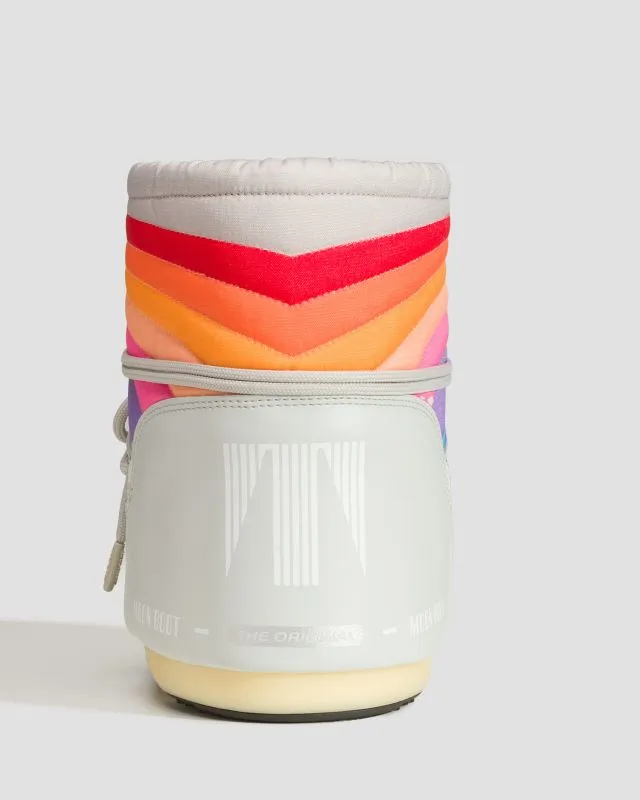 Stivali da neve da donna Moon Boot Icon Low Rainbow Grigi