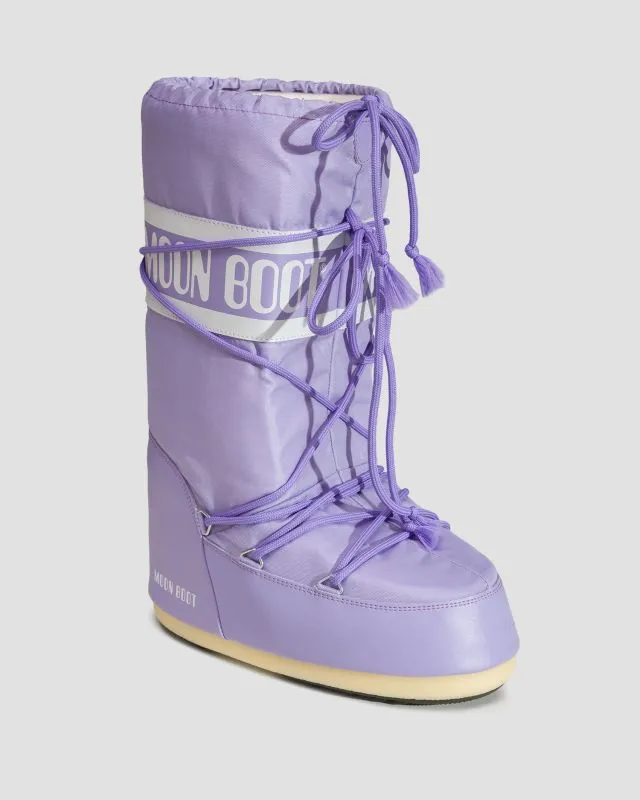 Stivali da neve da donna Moon Boot Icon Nylon Viola