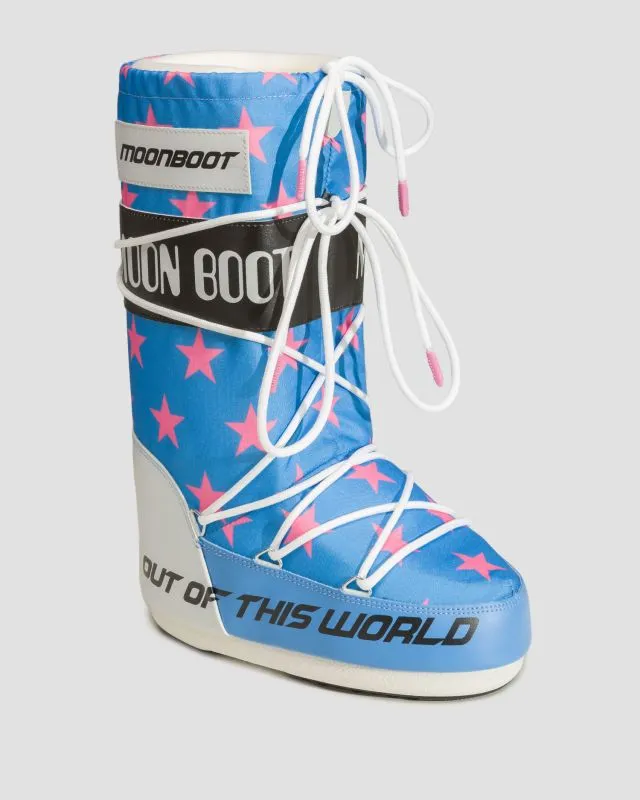 Stivali da neve da donna Moon Boot Icon Retrobiker Blu
