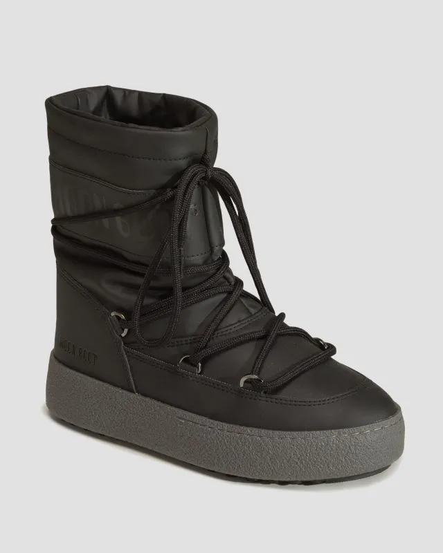 Stivali da neve da donna Moon Boot Ltrack Tube Rubber Neri