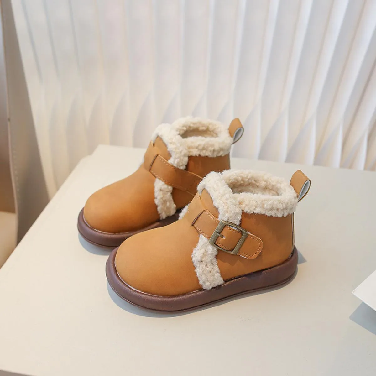 Stivali da neve per bambini con suola spessa Stivali da neve per bambini alla moda Designer più alla moda Stivali corti per bamb