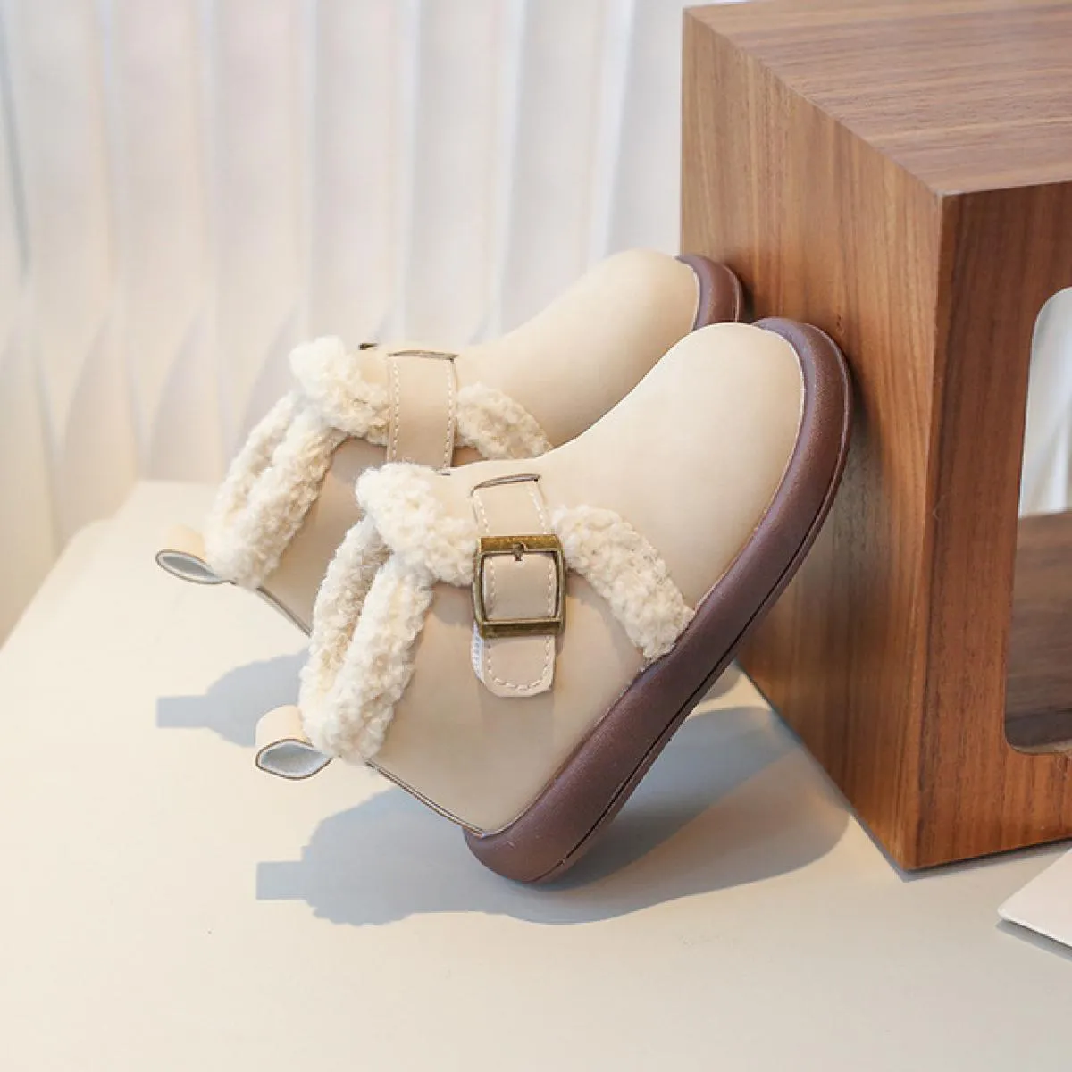 Stivali da neve per bambini con suola spessa Stivali da neve per bambini alla moda Designer più alla moda Stivali corti per bamb