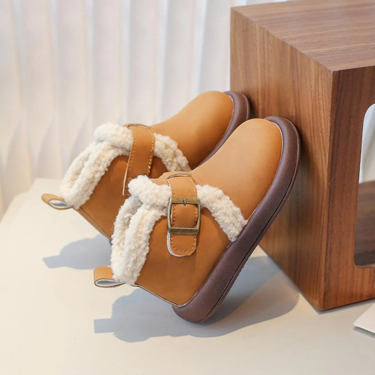 Stivali da neve per bambini con suola spessa Stivali da neve per bambini alla moda Designer più alla moda Stivali corti per bamb