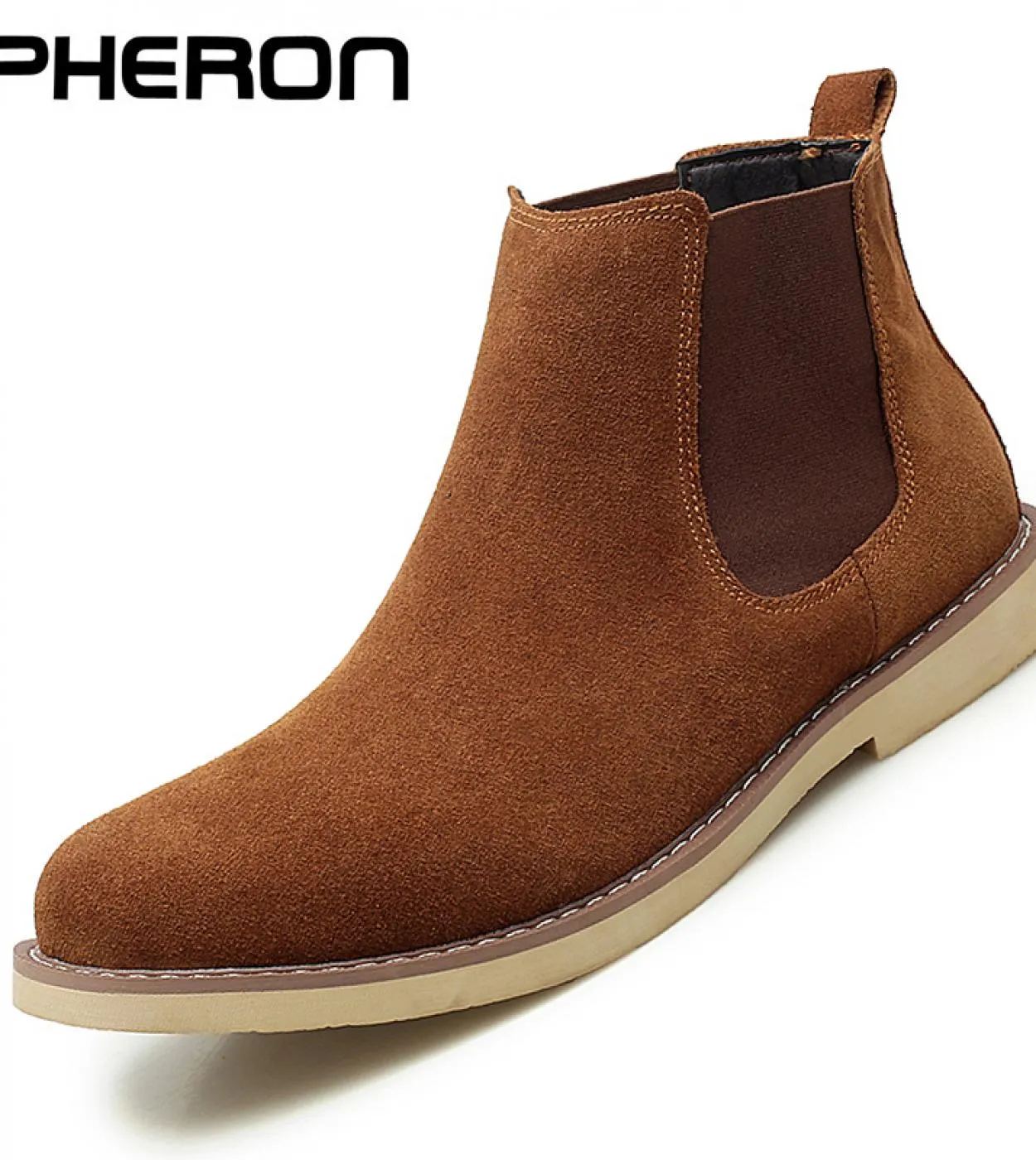 Stivali da uomo Luxury Spring  winter Elegant Chelsea Boots Uomo in pelle scamosciata di mucca Scarpe casual per amanti Plus Si