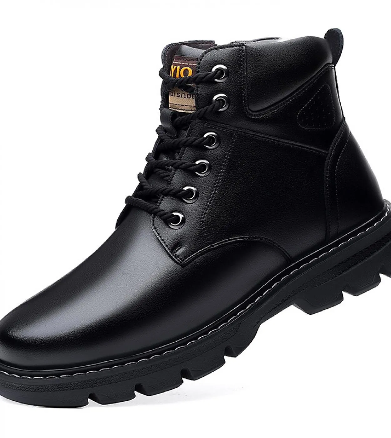 Stivali da uomo Scarpe invernali moda Uomo impermeabile Stivali da neve caldi Stivali alti da uomo in pelliccia Stivali casual d