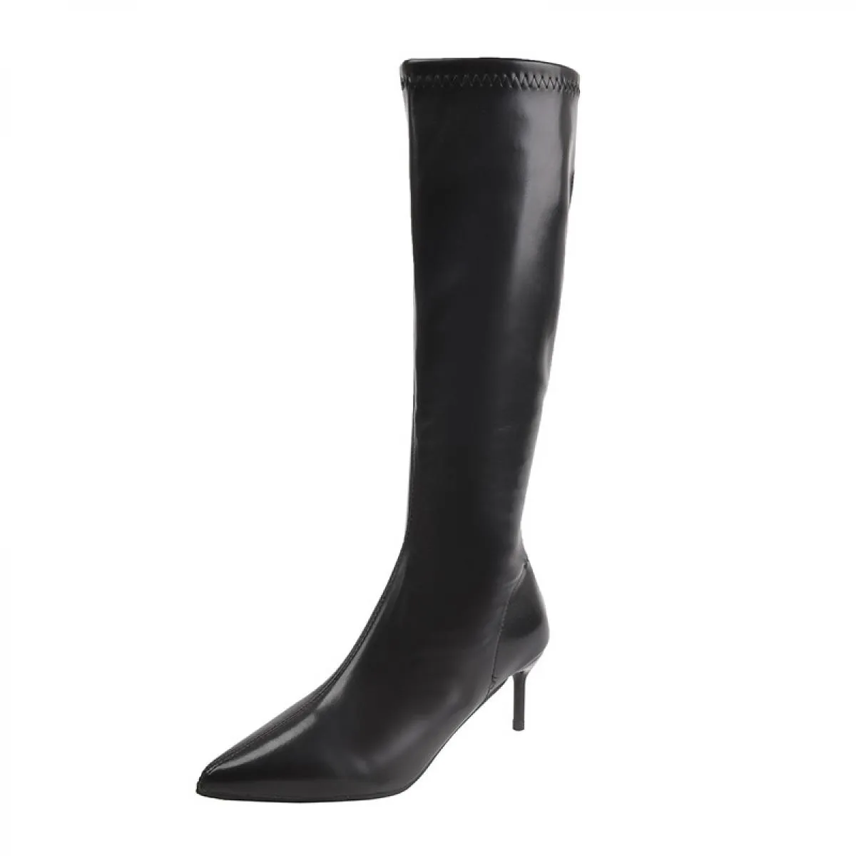 Stivali invernali da moto alti al ginocchio Stivali Chelsea da donna Scarpe con tacco alto Moda 2023 Nuovi stivali gladiatore pu