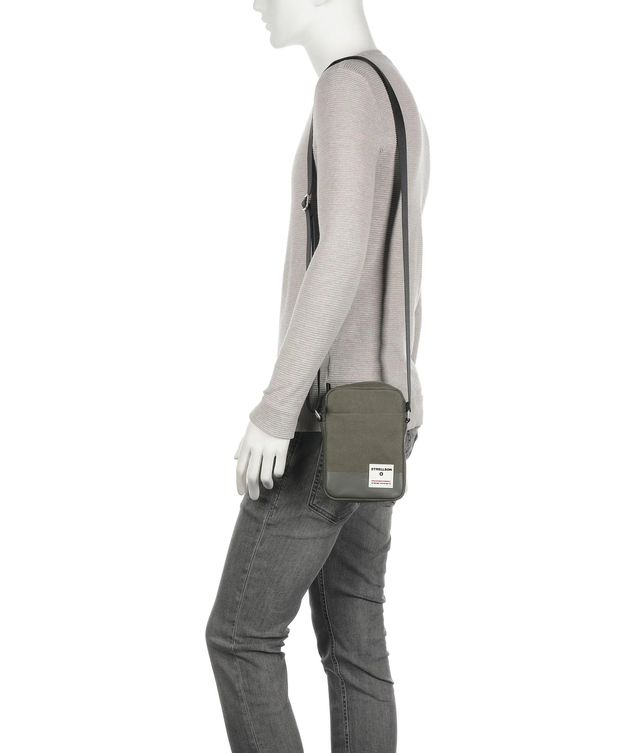  Strellson Tottenham 2.0 client Borsa a tracolla cotone verde-oliva  