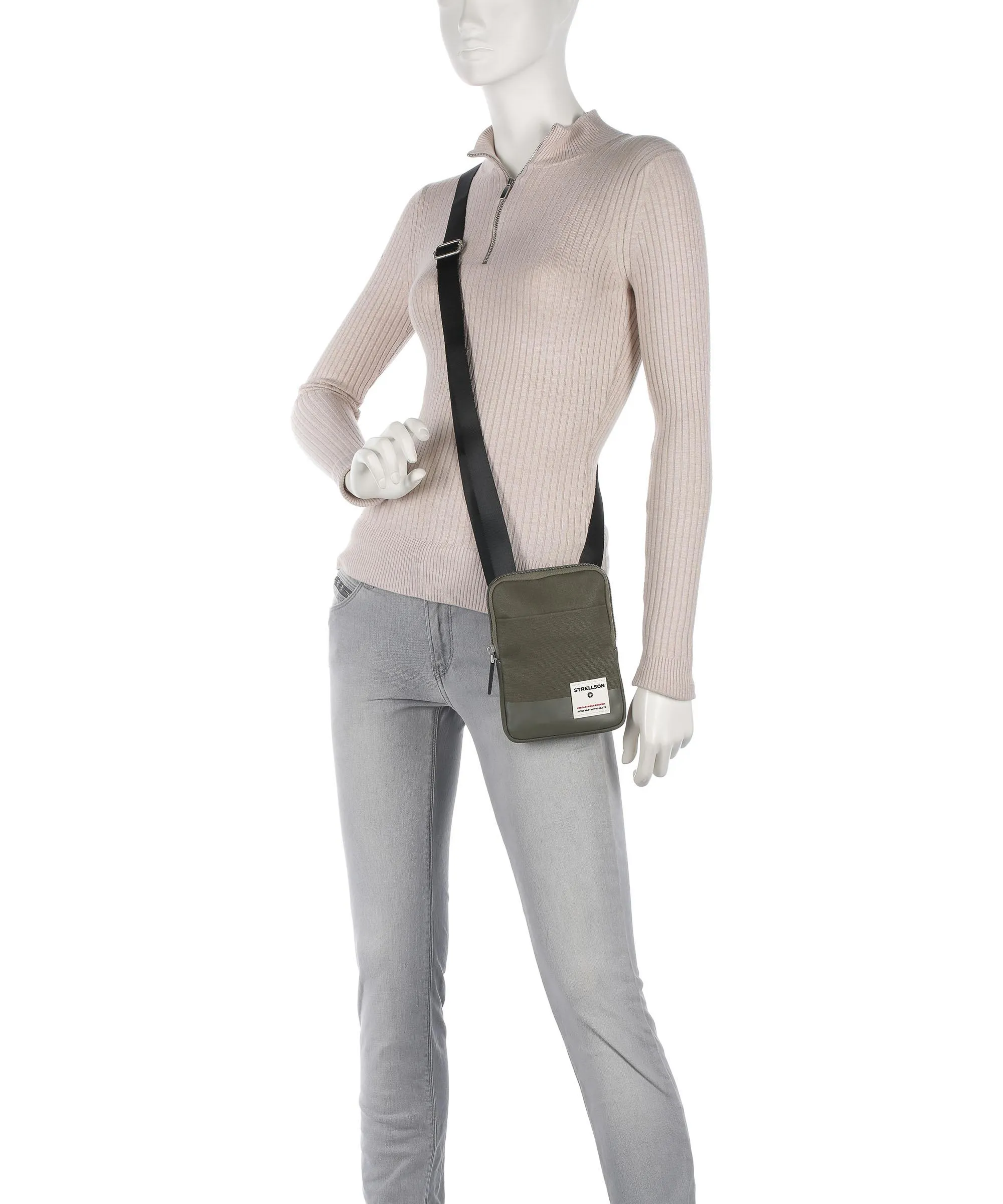  Strellson Tottenham 2.0 tottenham 2.0 brian shoulderbag xsvz Borsa a tracolla cotone cachi  