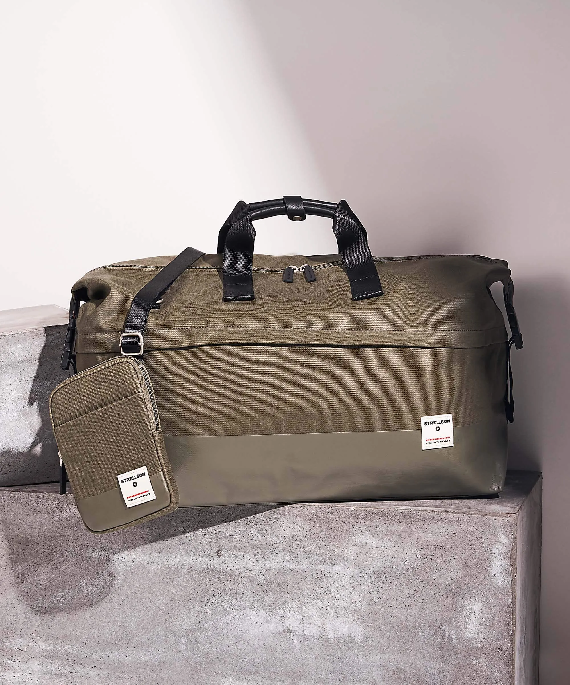  Strellson Tottenham 2.0 tottenham 2.0 brian shoulderbag xsvz Borsa a tracolla cotone cachi  