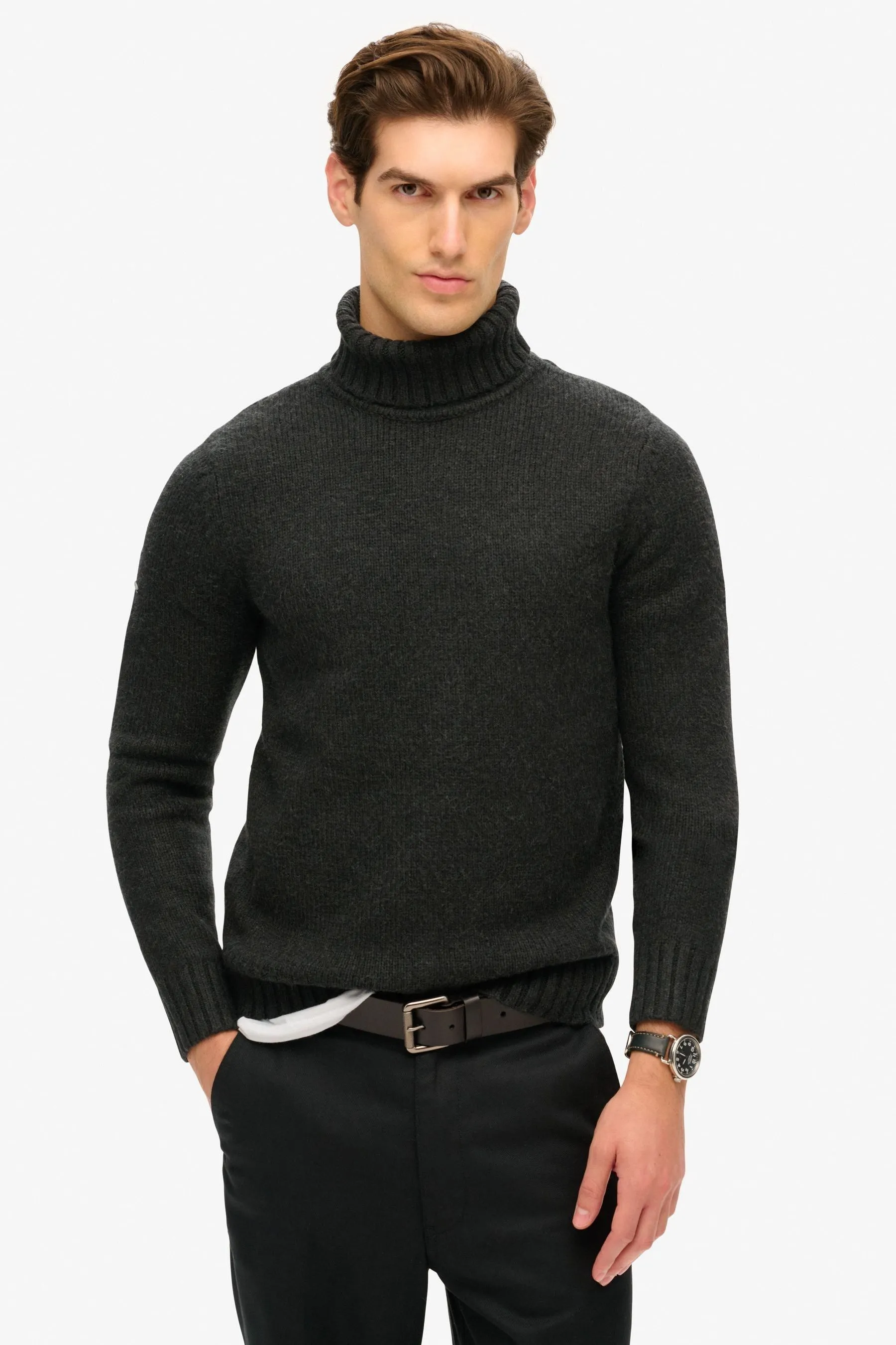 Superdry - Maglia a collo alto spazzolata    