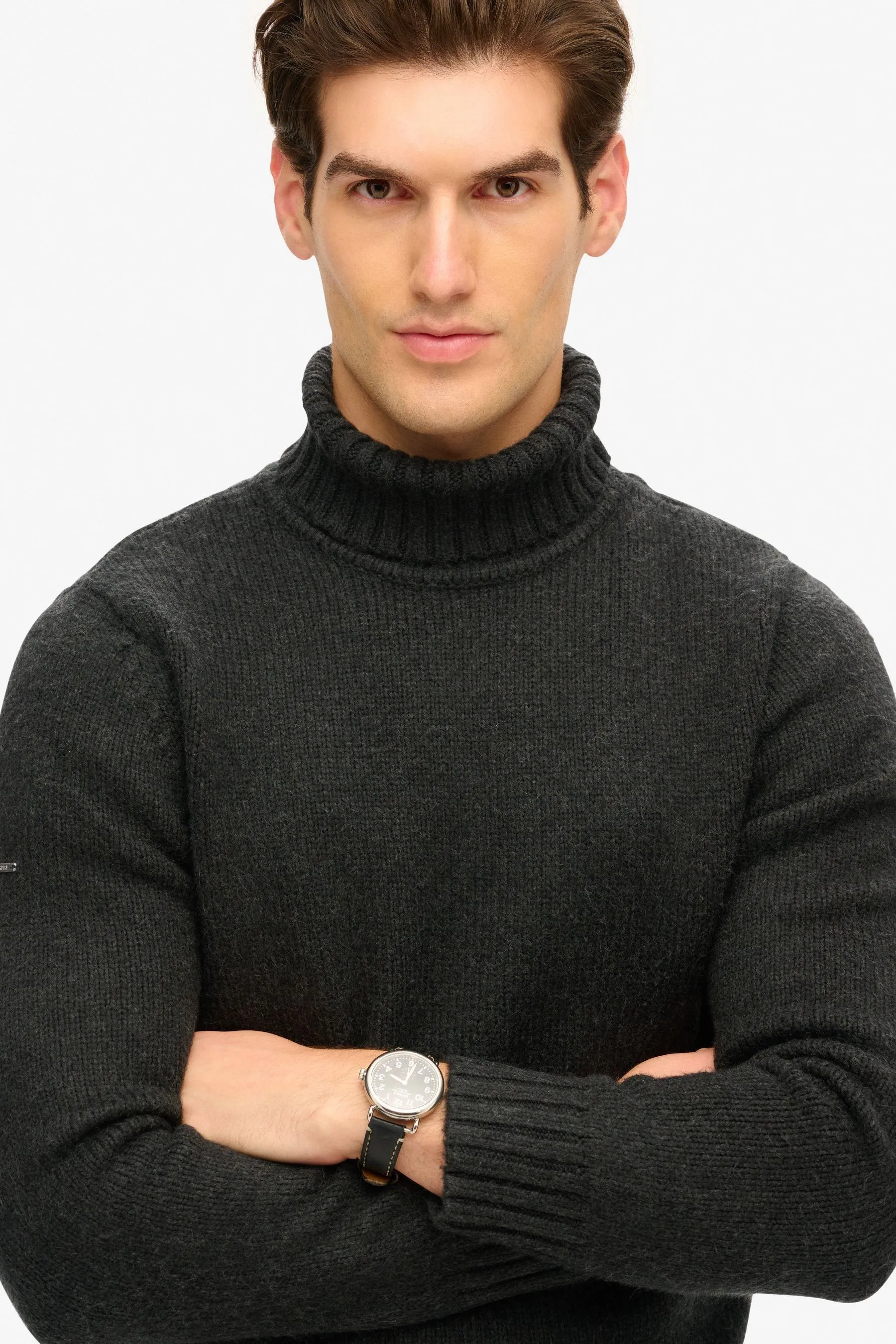 Superdry - Maglia a collo alto spazzolata    