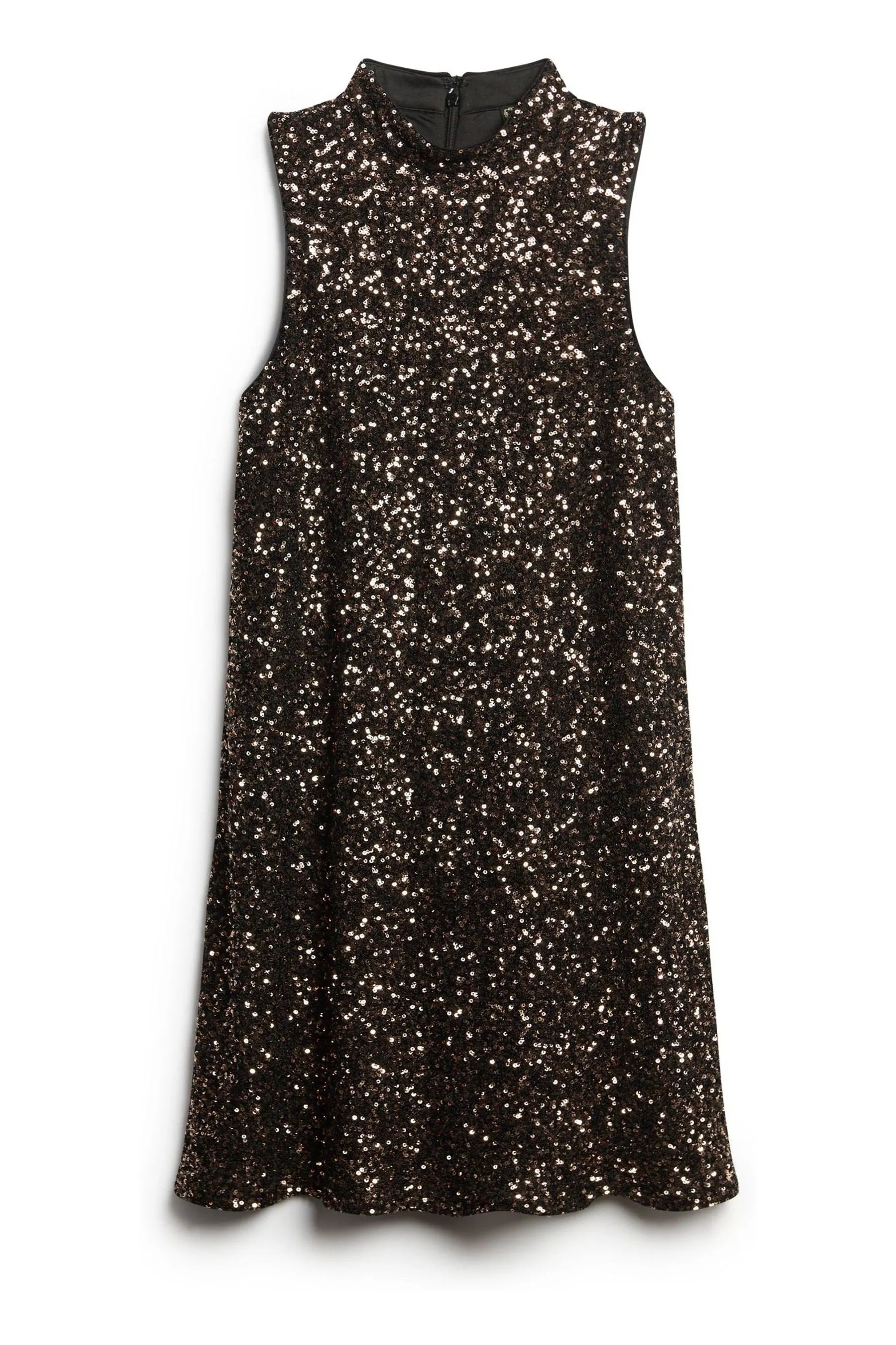 Superdry Senza maniche Paillettes - Abito corto svasato