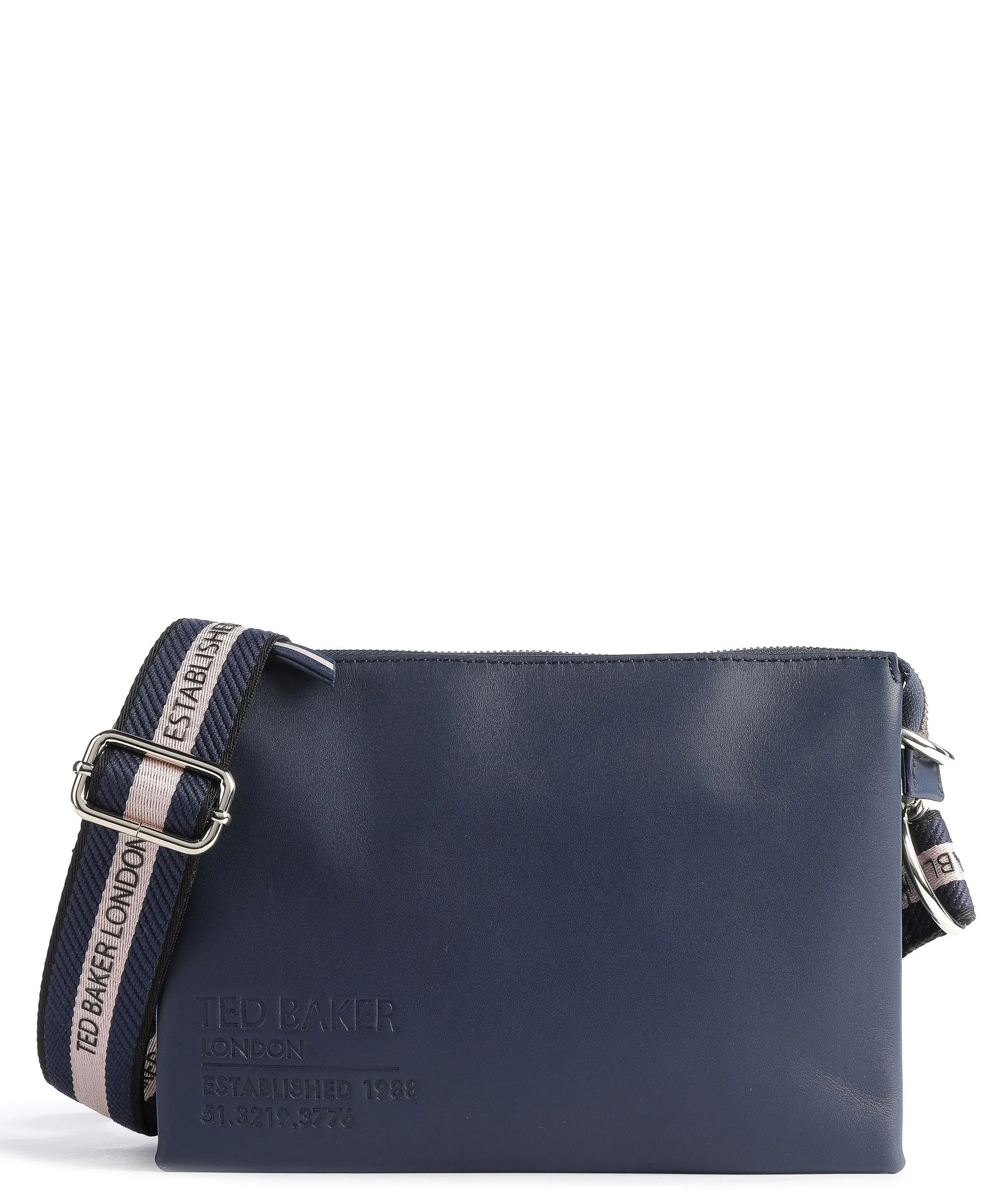  Ted Baker Darceyy Borsa a tracolla pelle di vacchetta liscia navy  