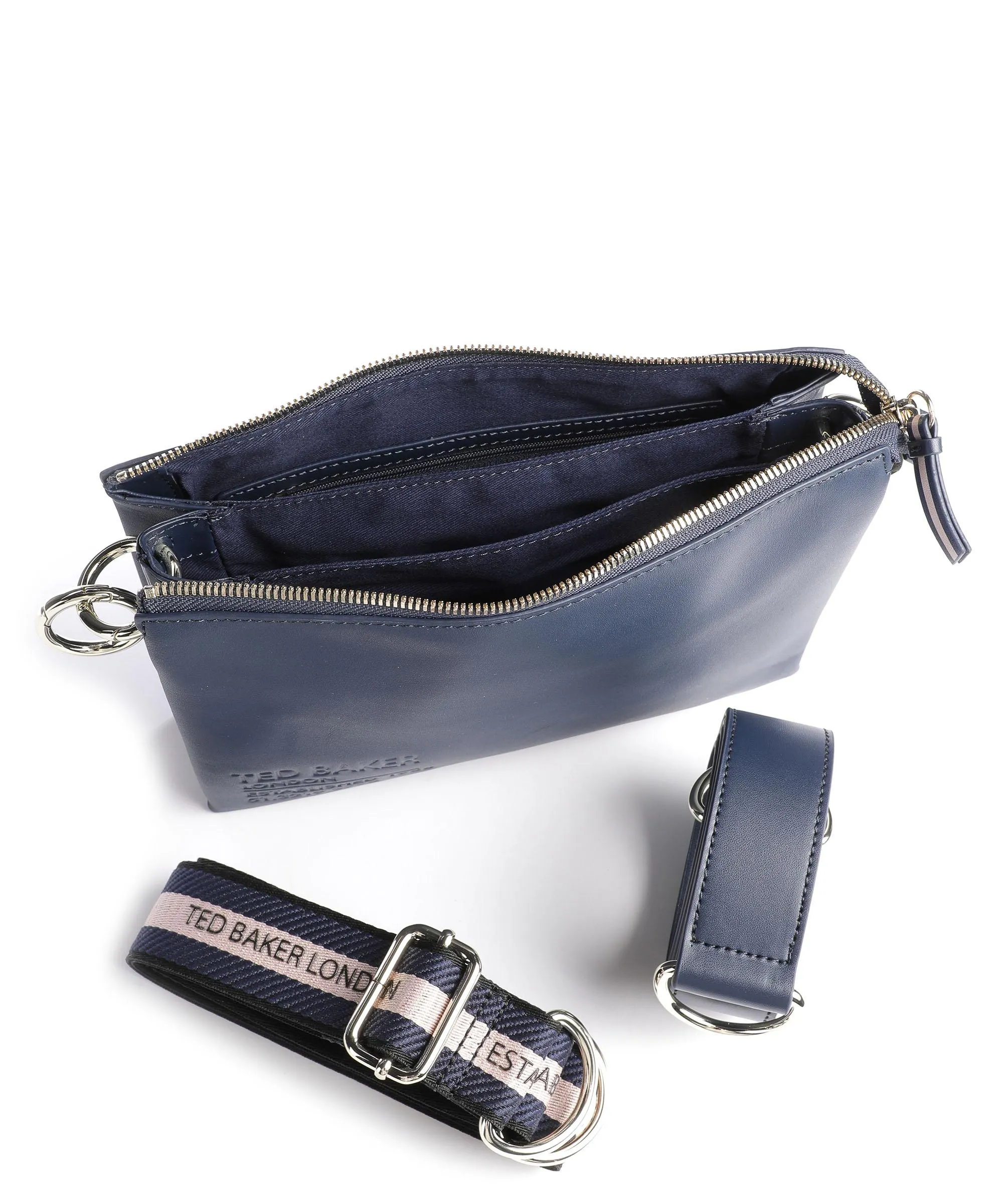  Ted Baker Darceyy Borsa a tracolla pelle di vacchetta liscia navy  