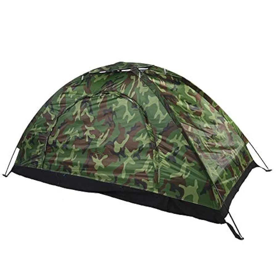 Tenda da campeggio, tenda mimetica impermeabile all’aperto, tenda portatile per una persona per l’escursionismo 201545242
