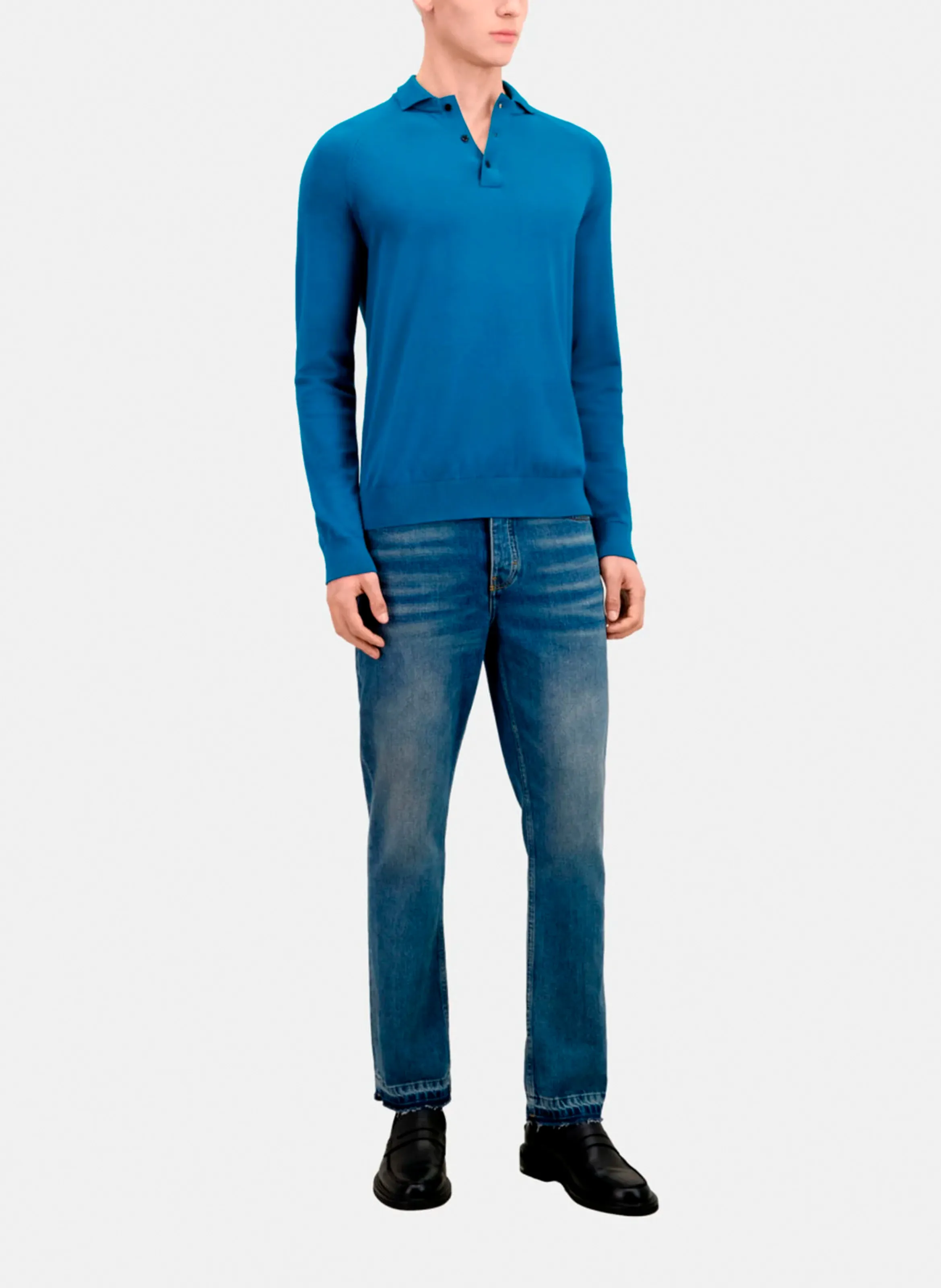  THE KOOPLES   Polo a maniche lunghe regular fit | Blu