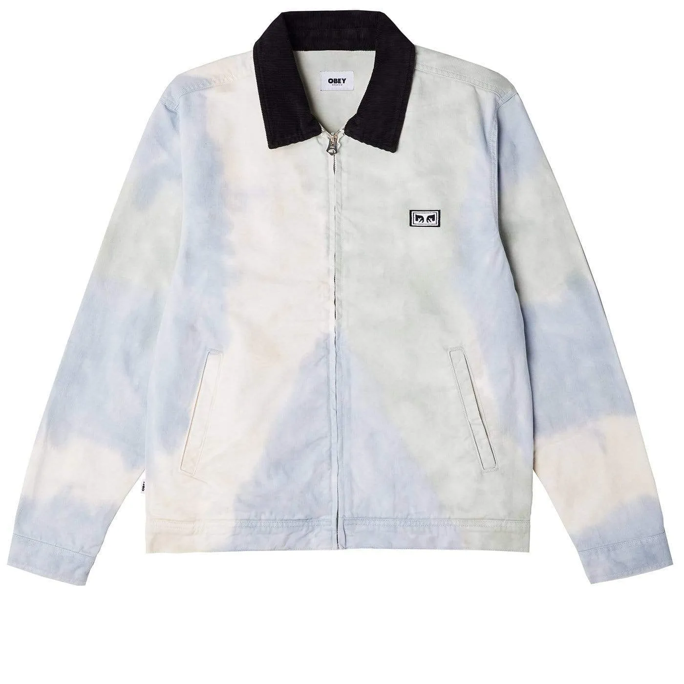 Tie Dye Work Jacket Good Grey Multi