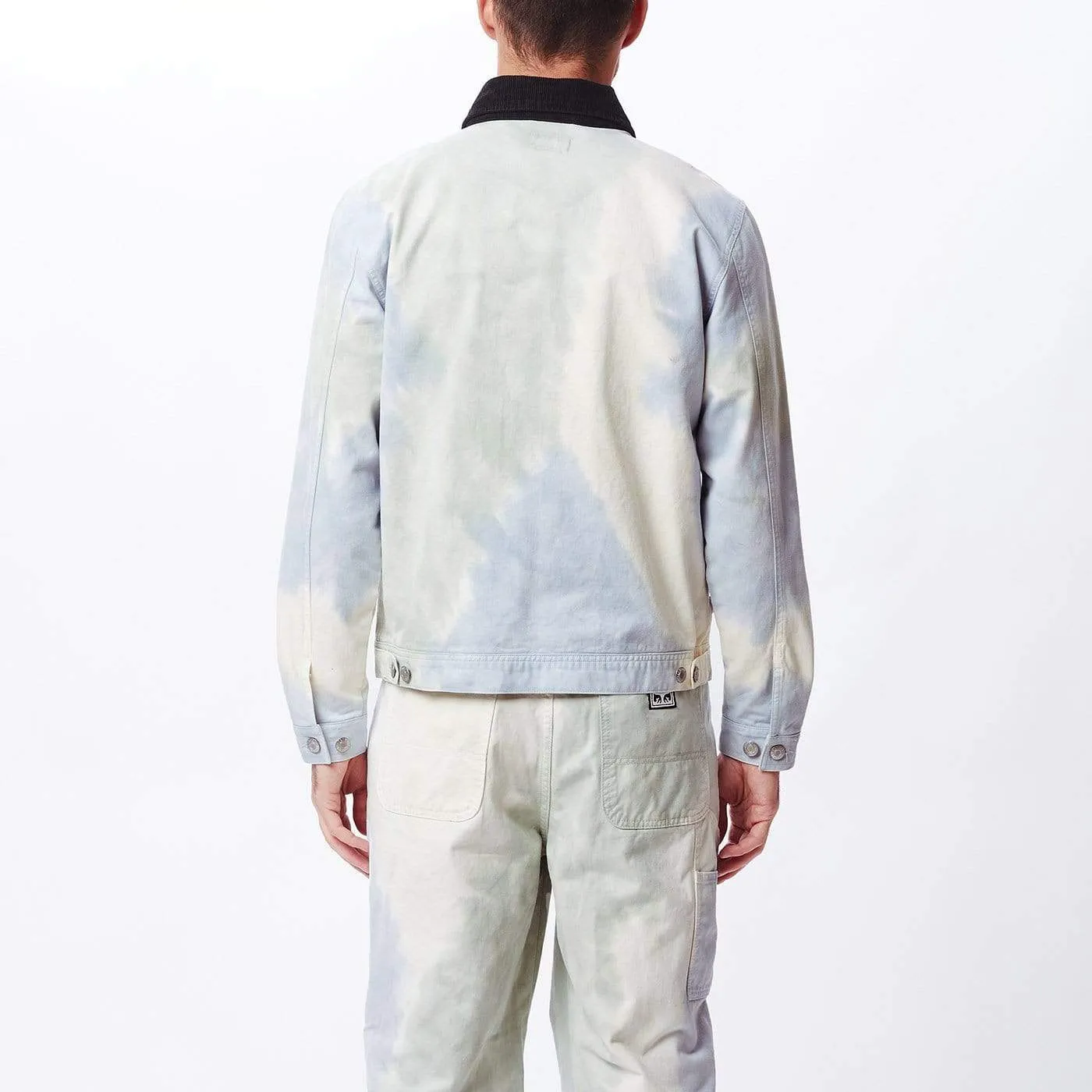 Tie Dye Work Jacket Good Grey Multi